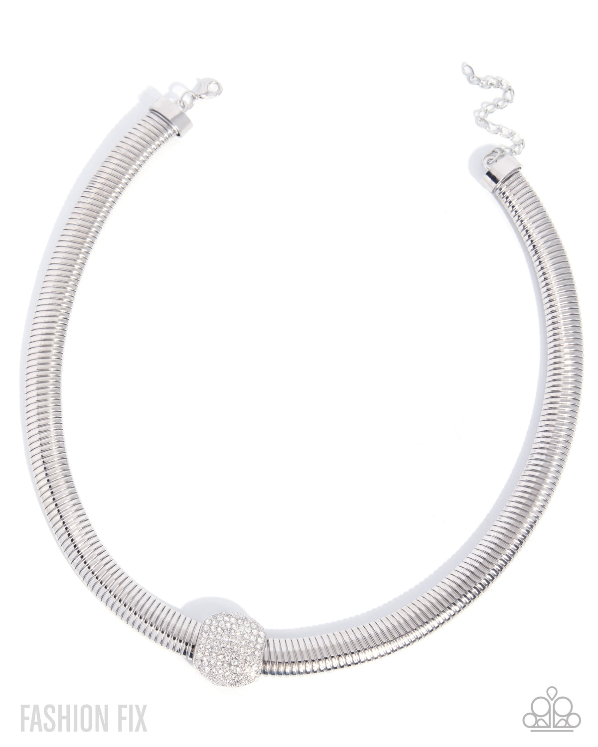 Downtown Demand - white - Paparazzi necklace