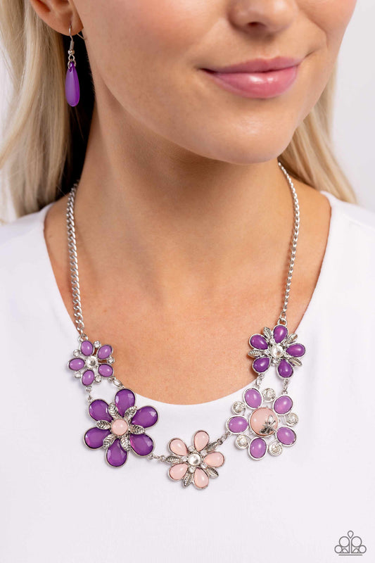 Dragonfly Decadence - purple - Paparazzi necklace