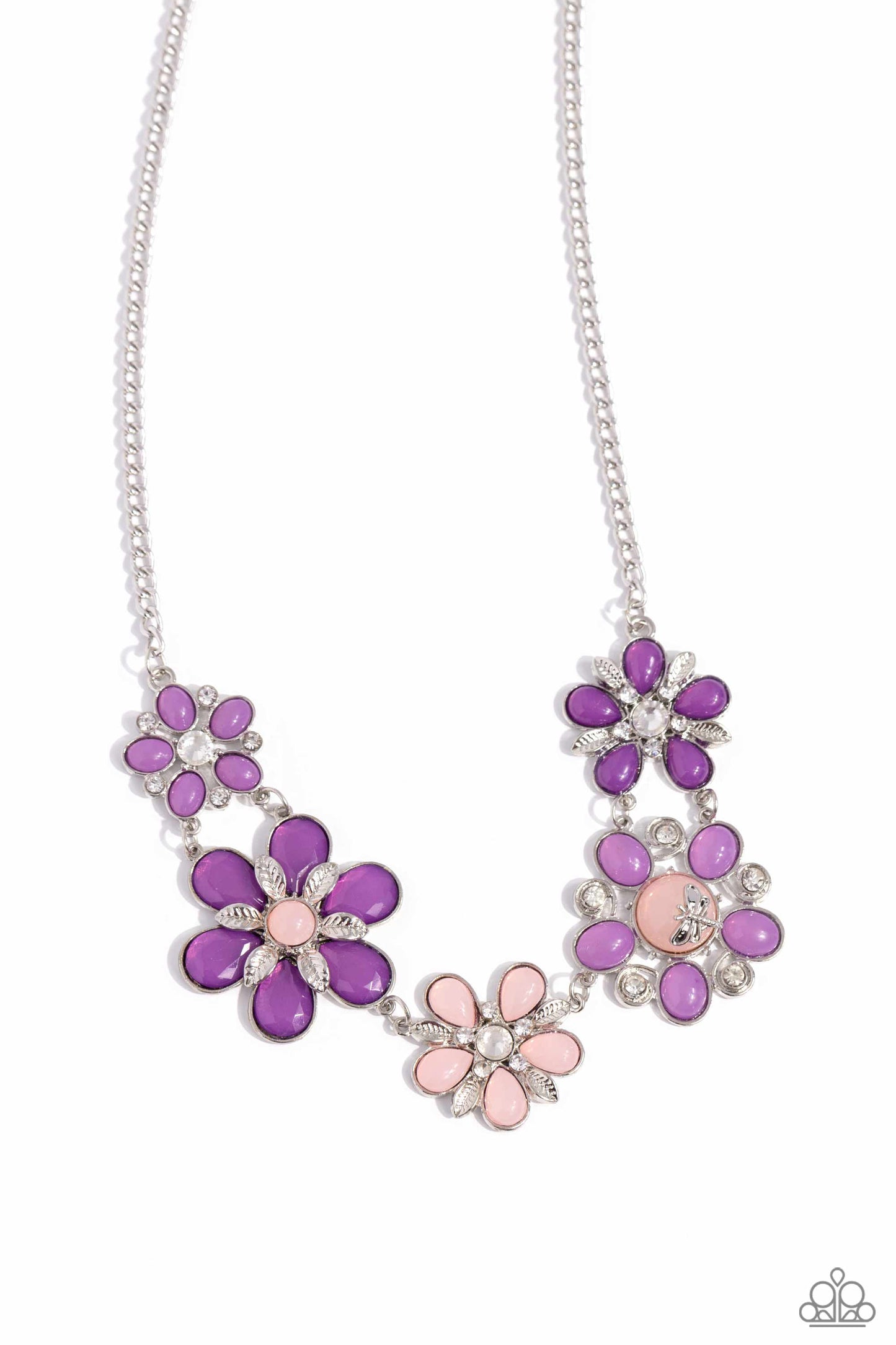 Dragonfly Decadence - purple - Paparazzi necklace