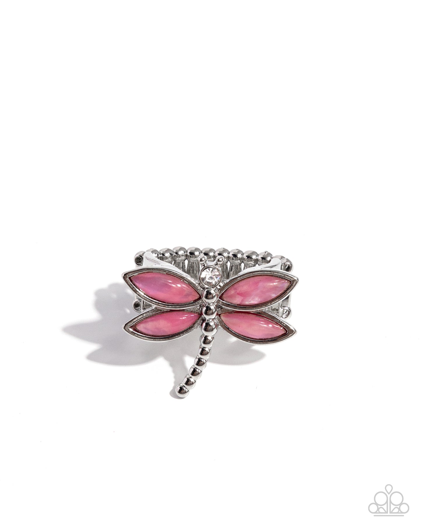 Dragonfly Dedication - pink - Paparazzi ring