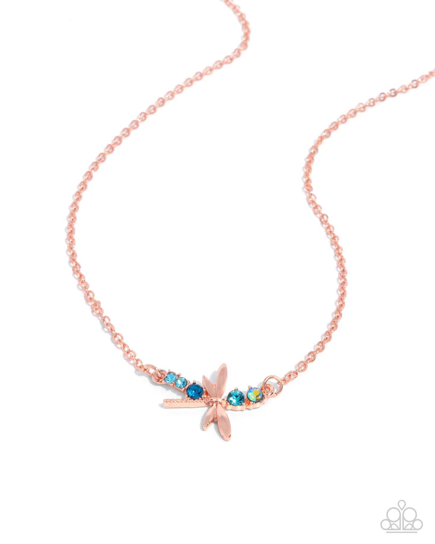 Dragonfly Deed - copper - Paparazzi necklace