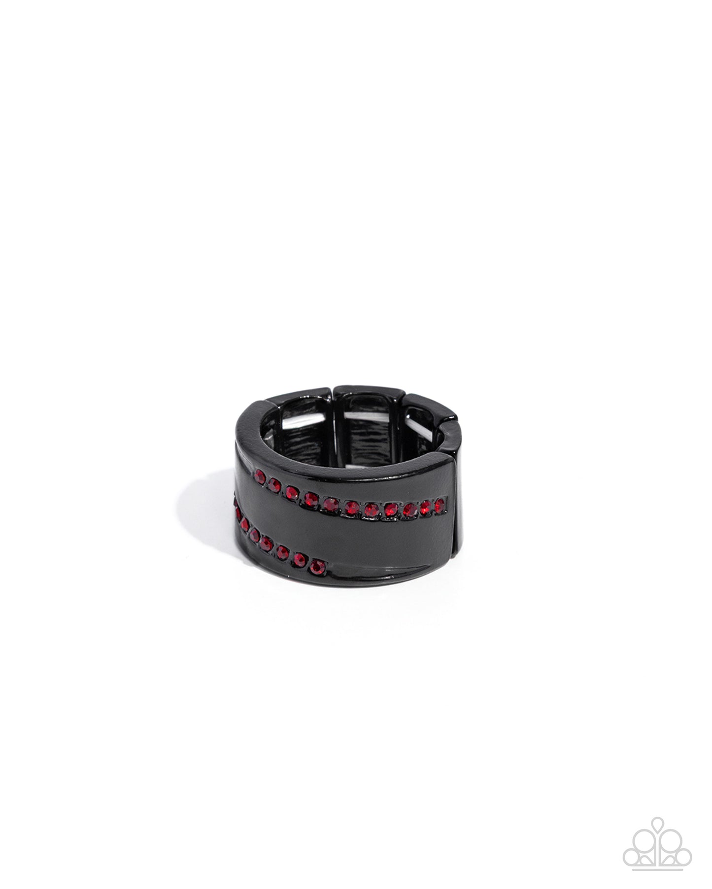 Dramatic Dedication - red - Paparazzi MENS ring