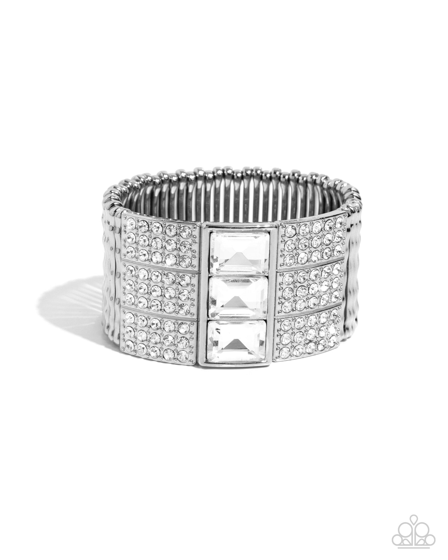 Dramatic Diva - white - Paparazzi bracelet