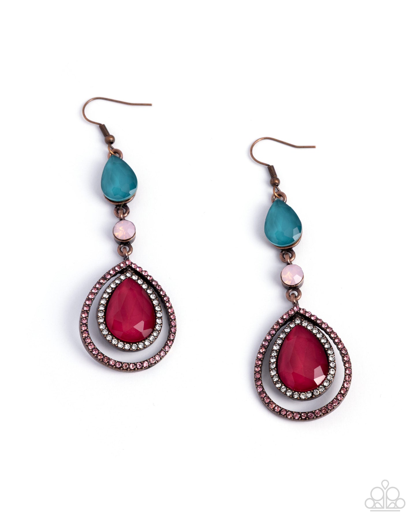 Dramatic Dive - copper - Paparazzi earrings