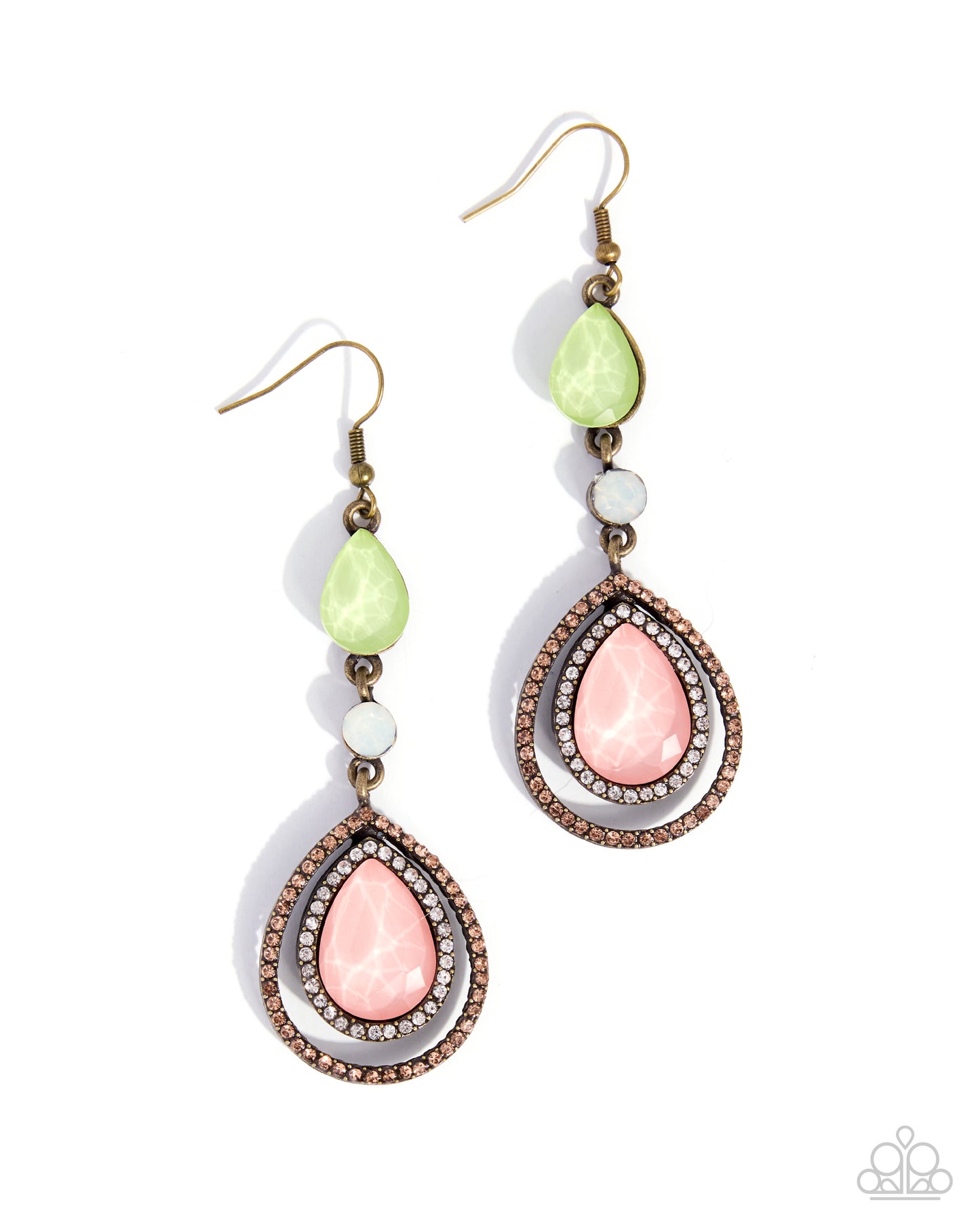 Dramatic Dive - multi - Paparazzi earrings