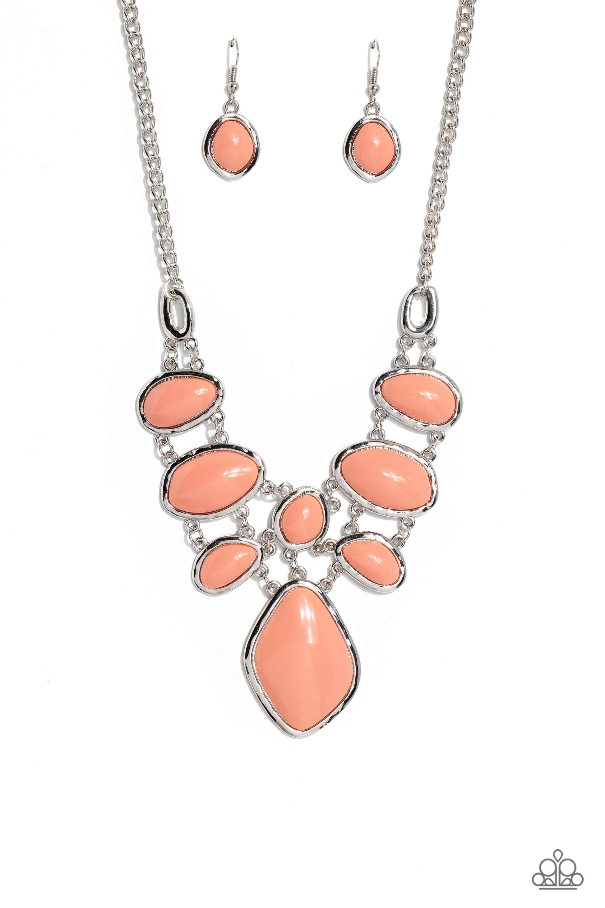 Dreamily Decked Out - orange - Paparazzi necklace