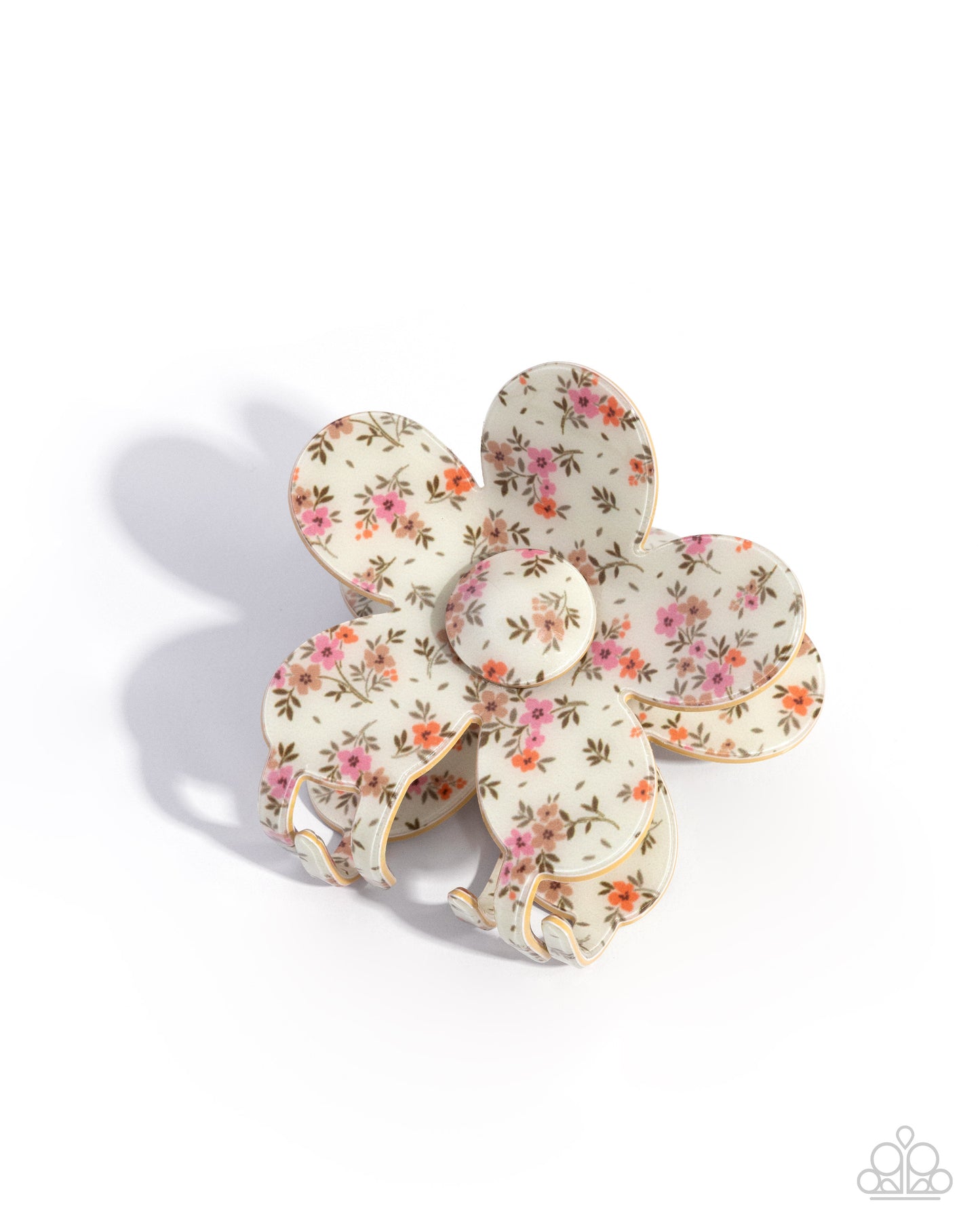 Dueling Flowers - yellow - Paparazzi hair clip