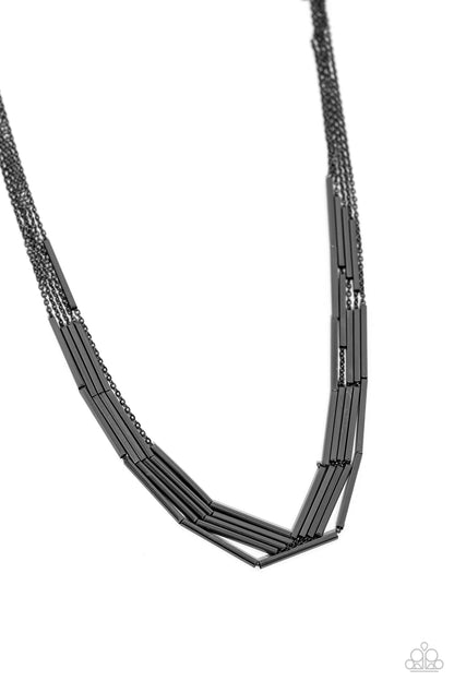 Dynamic Default - black - Paparazzi necklace