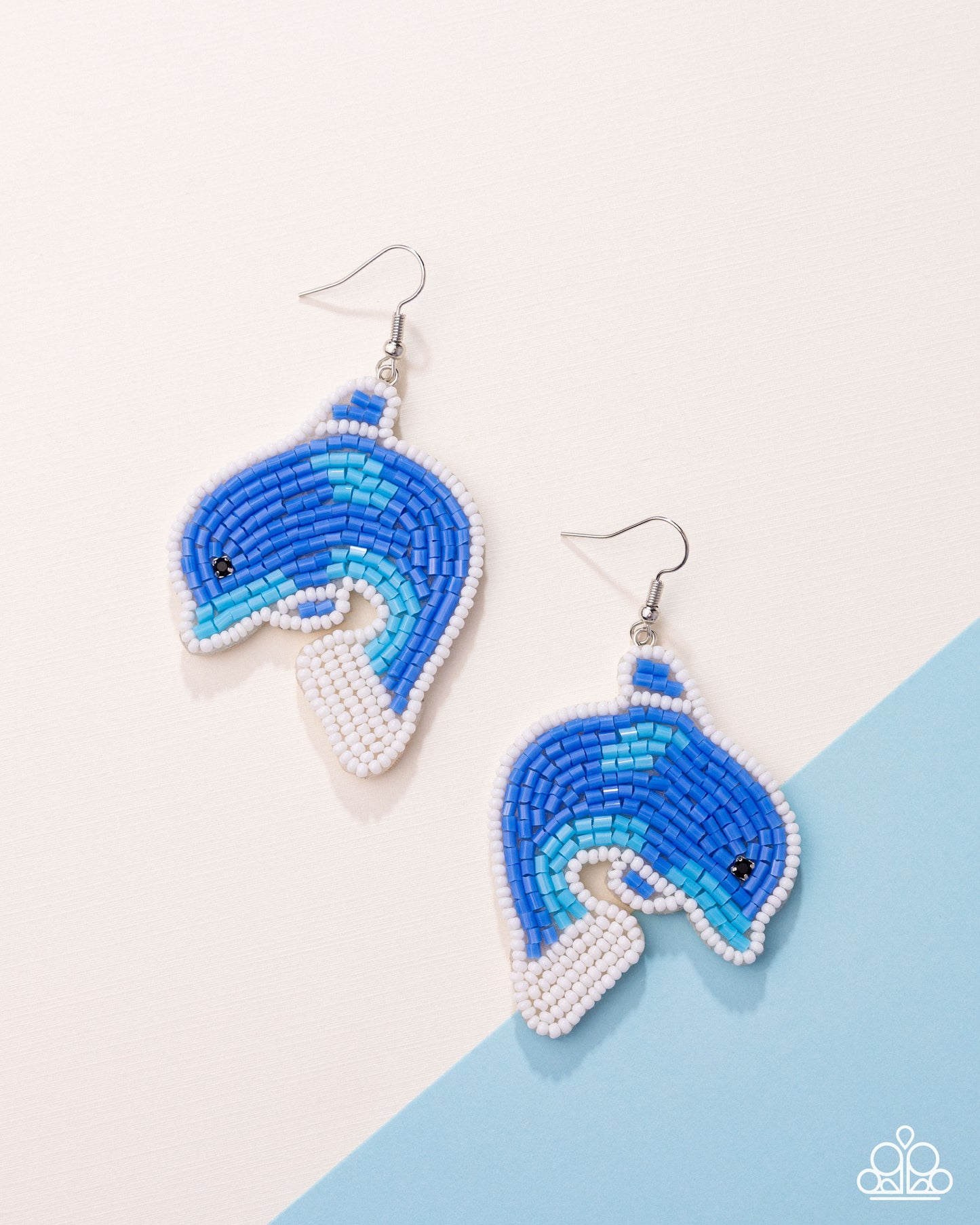 Dynamic Dolphin - blue - Paparazzi earrings