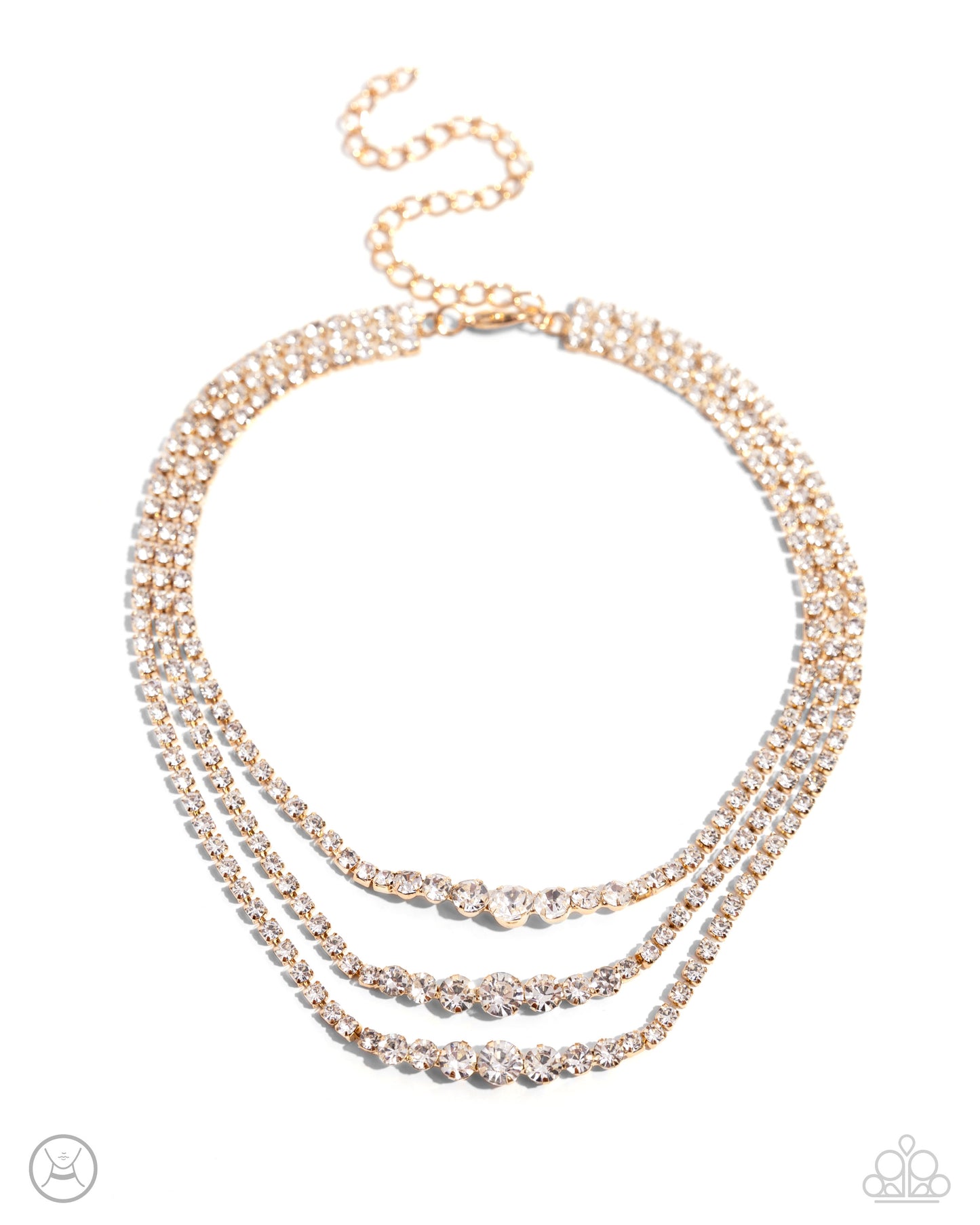 Dynamite Debut - gold - Paparazzi necklace