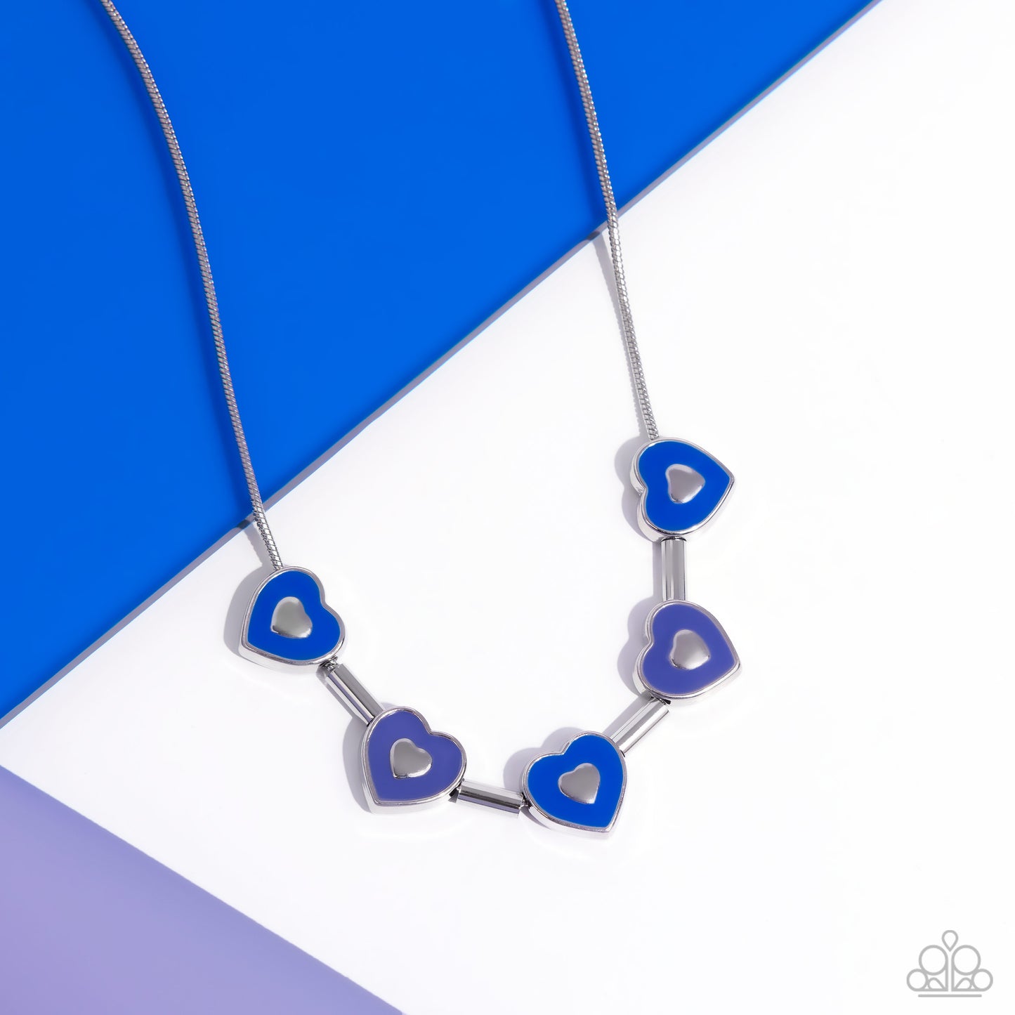ECLECTIC Heart - blue - Paparazzi heart
