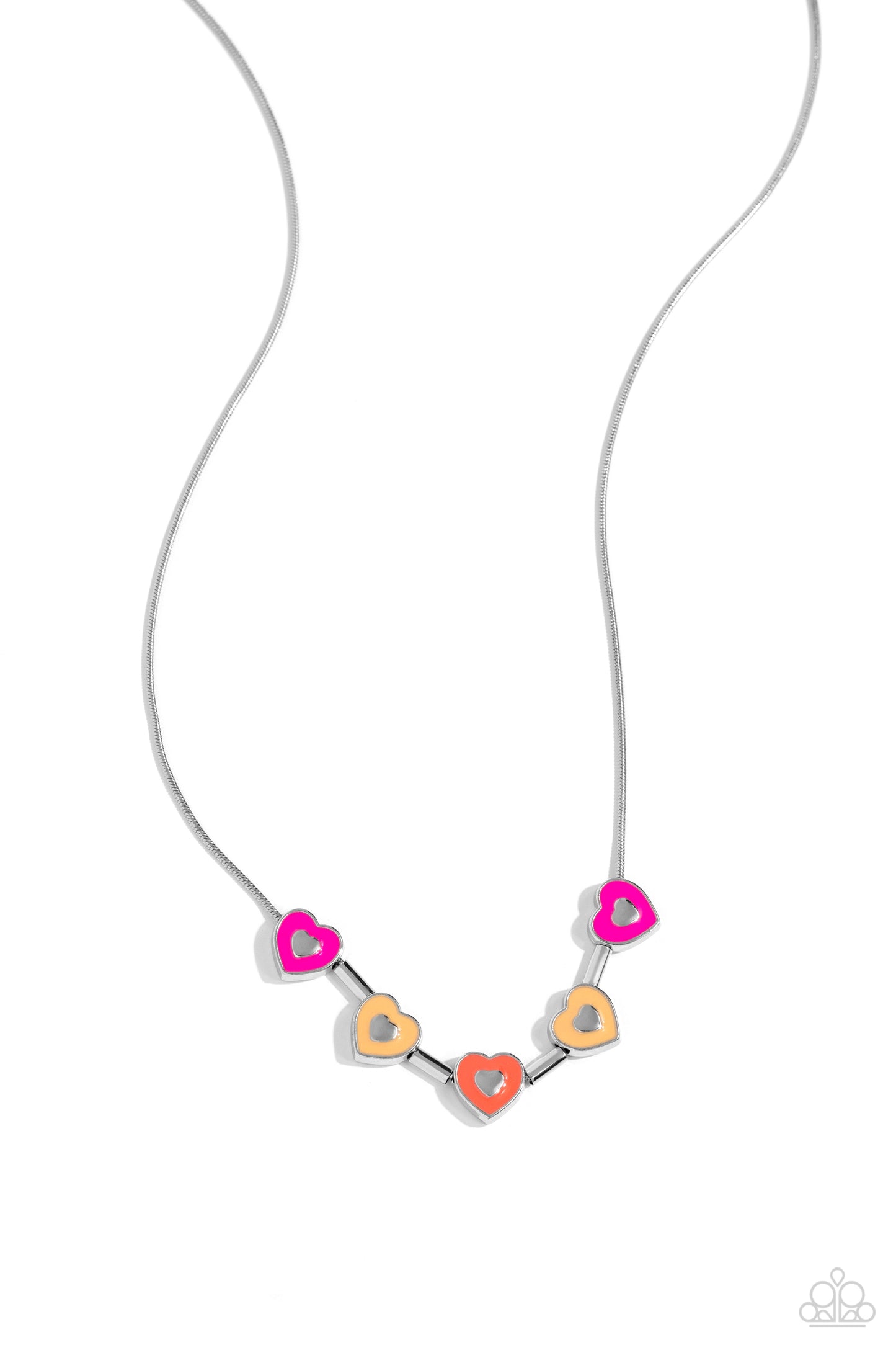 ECLECTIC Heart - brown - Paparazzi necklace