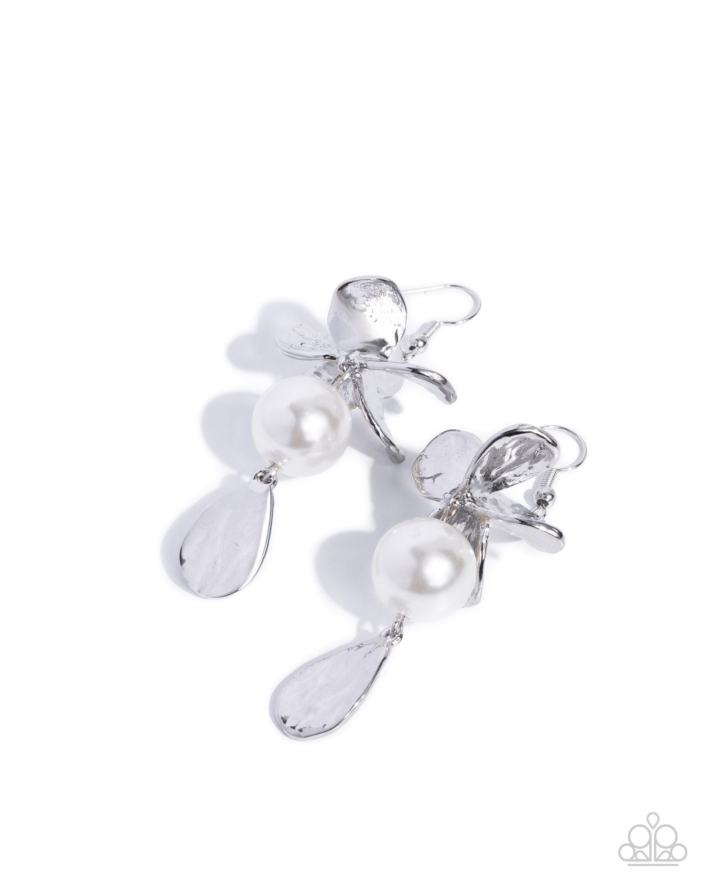 Earnest Elegance - white - Paparazzi earrings