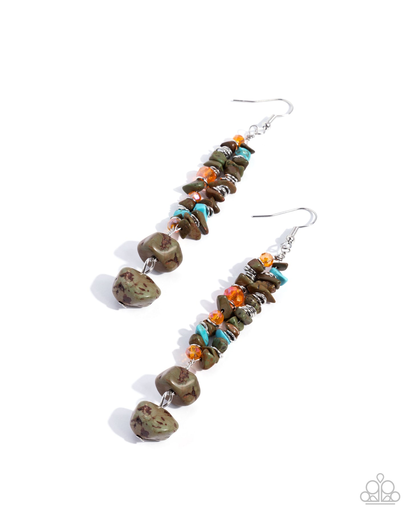 Earthy Embrace - green - Paparazzi earrings