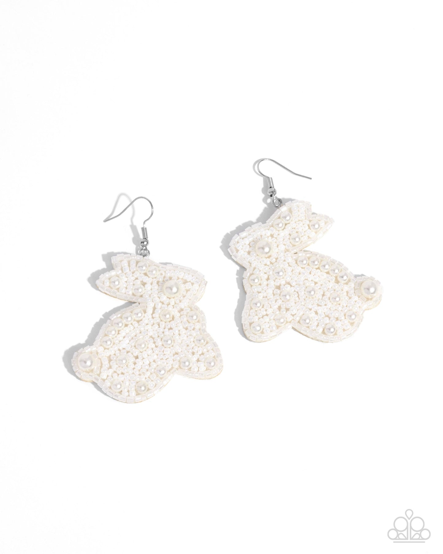 Easter Elegance - white - Paparazzi earrings