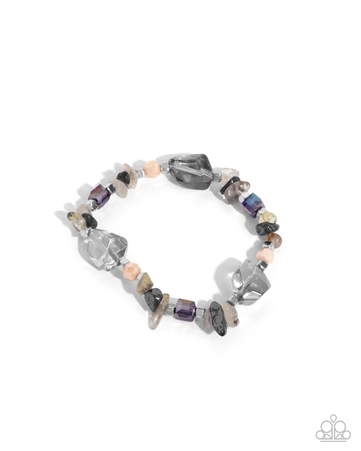 Eclectic Ease - silver - Paparazzi bracelet