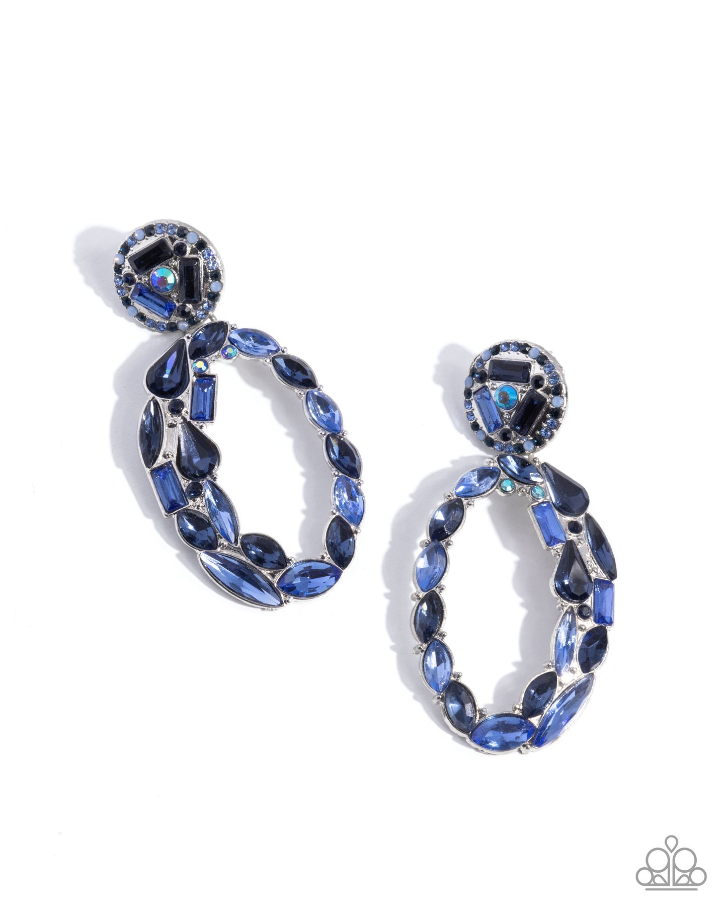 Eclectic Elevation - blue - Paparazzi earrings
