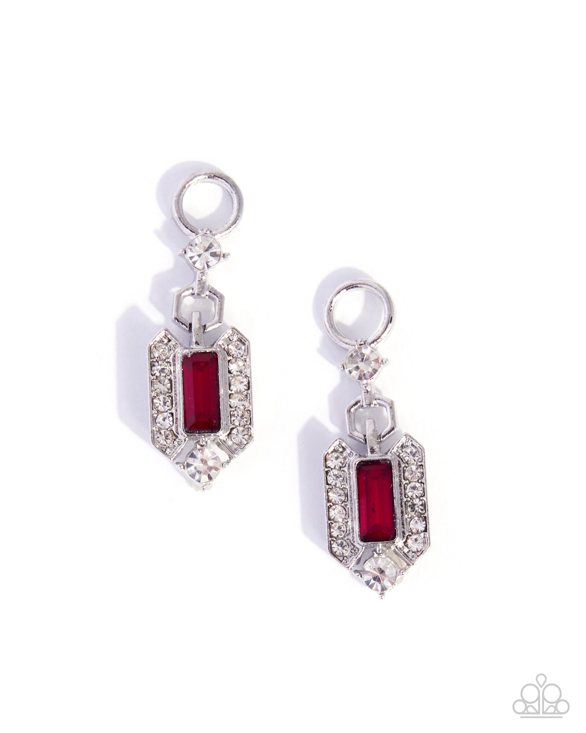 Ecstatic Elegance - red - Paparazzi earring charms