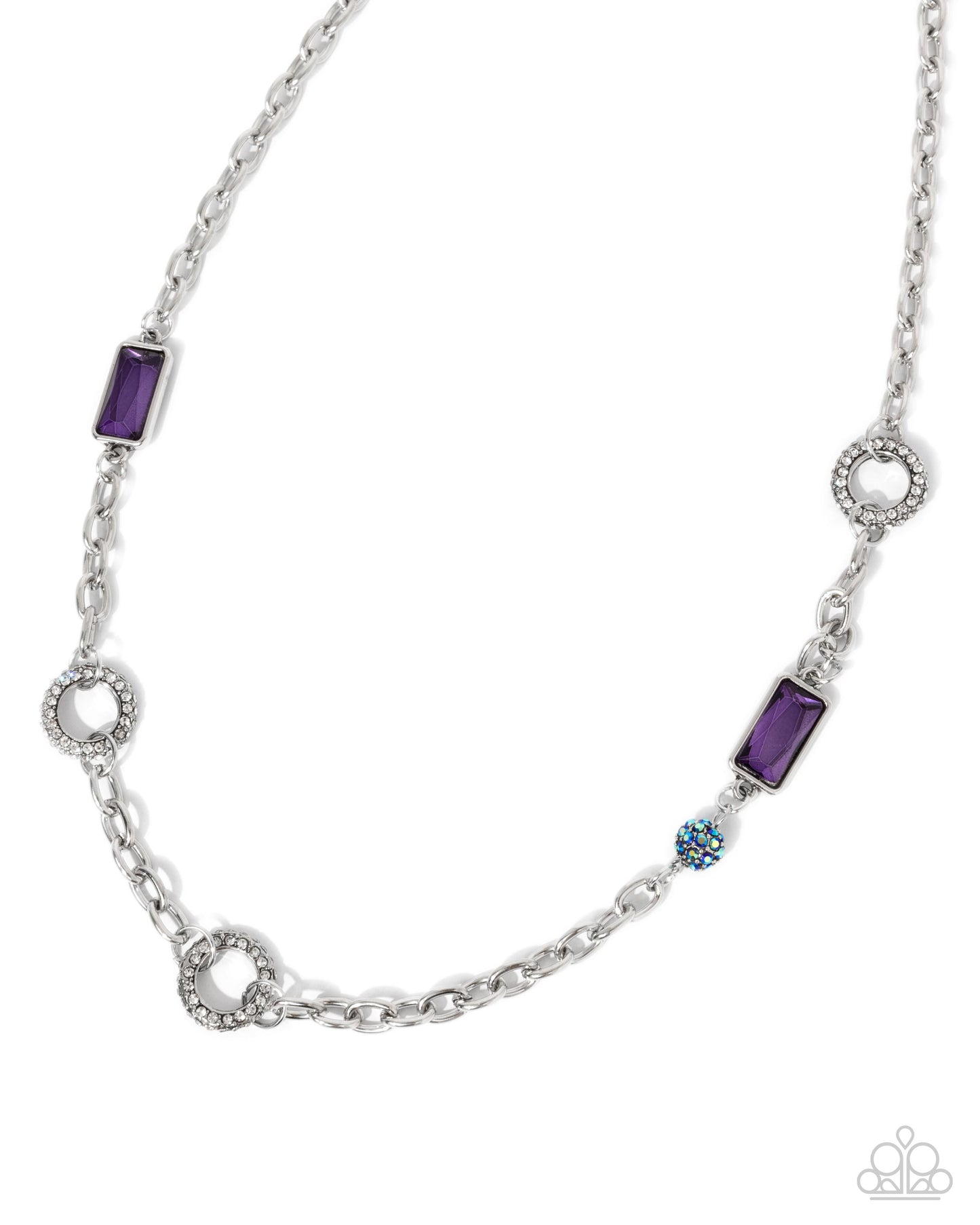 Effulgent Emeralds - purple - Paparazzi necklace