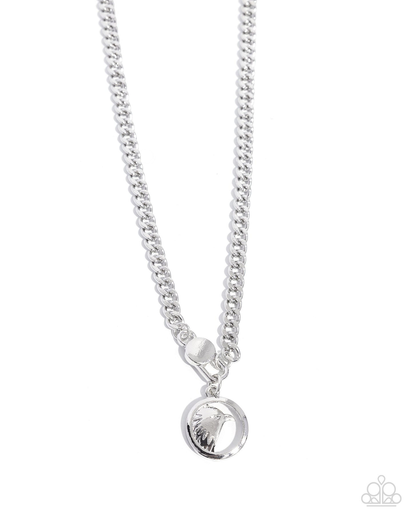 Elaborate Eagle - silver - Paparazzi MENS necklace
