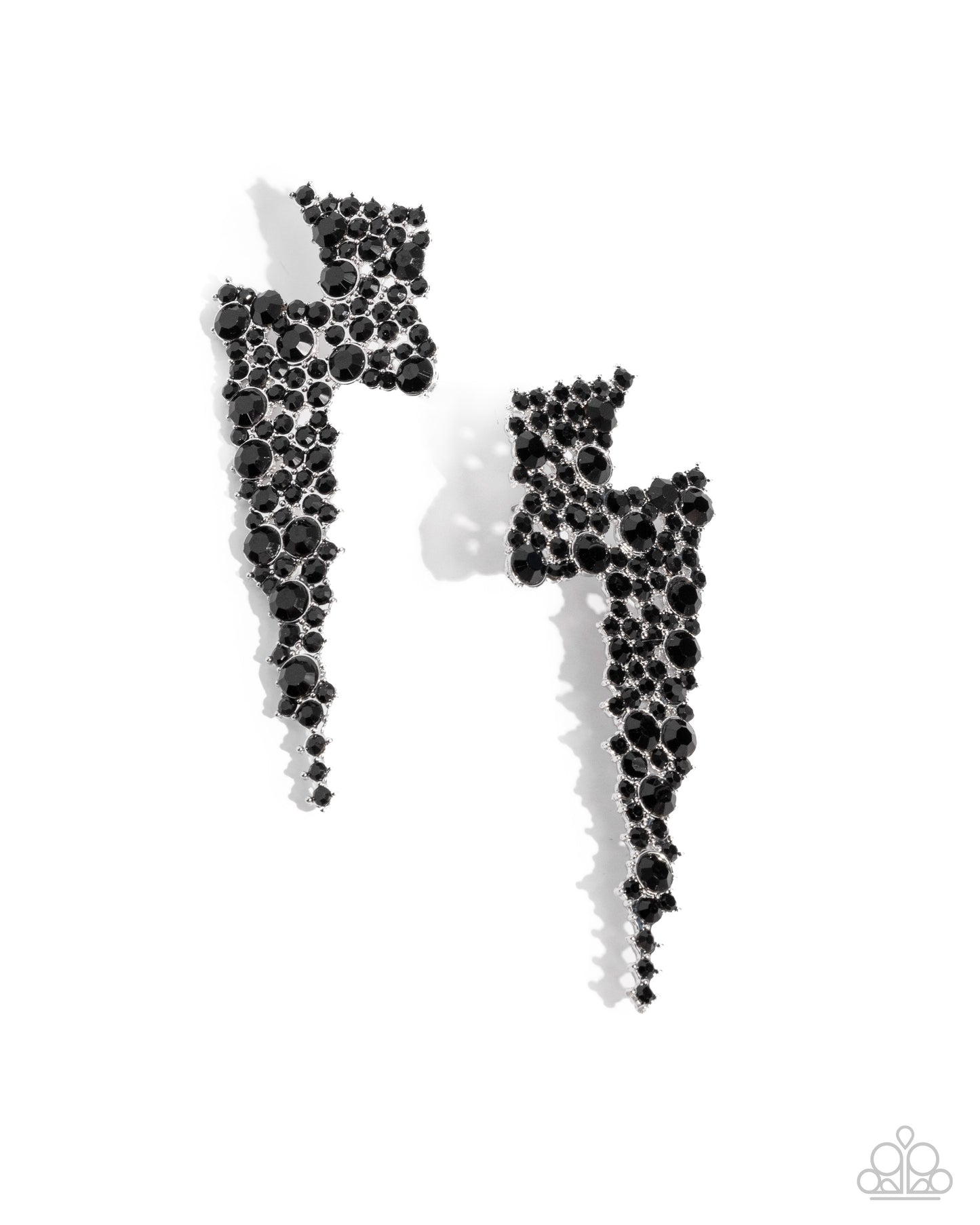 Electric Effulgence - black - Paparazzi earrings