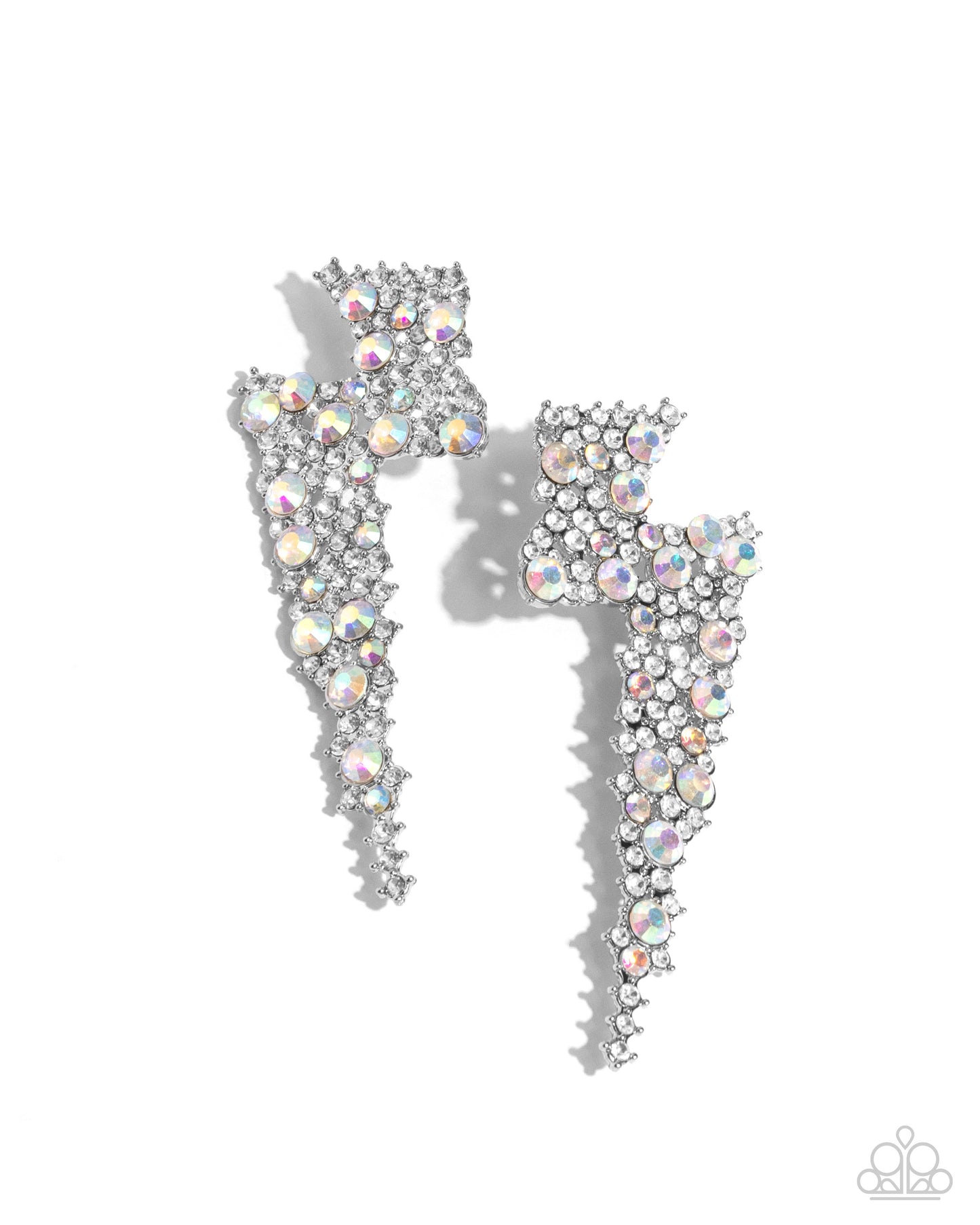 Electric Effulgence - white - Paparazzi earrings