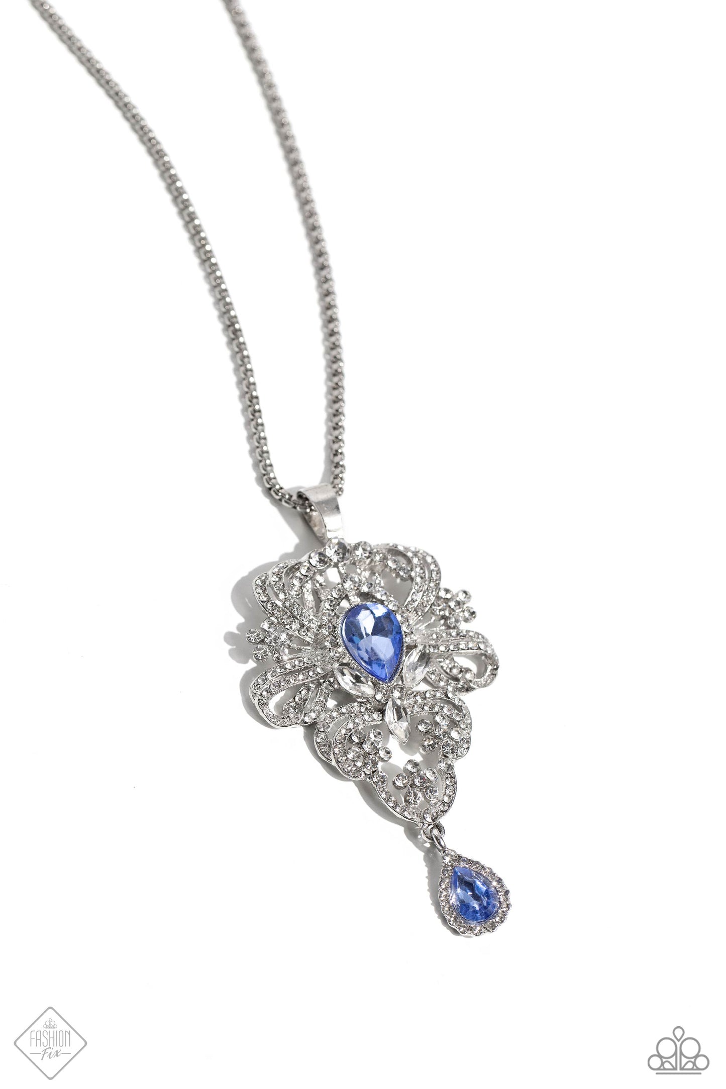 Elegance Personified - blue - Paparazzi necklace