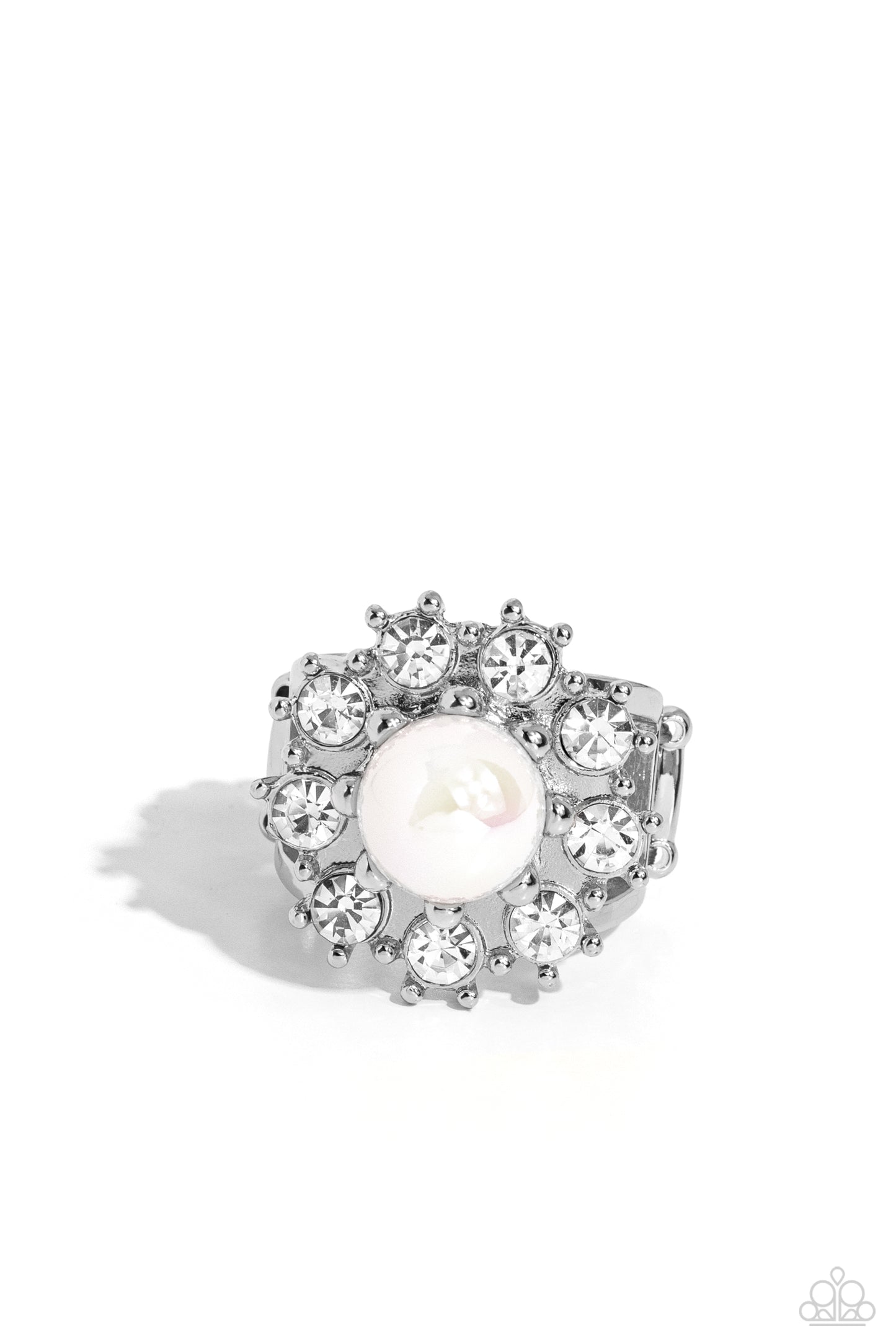 Elite Enchantment - white - Paparazzi ring