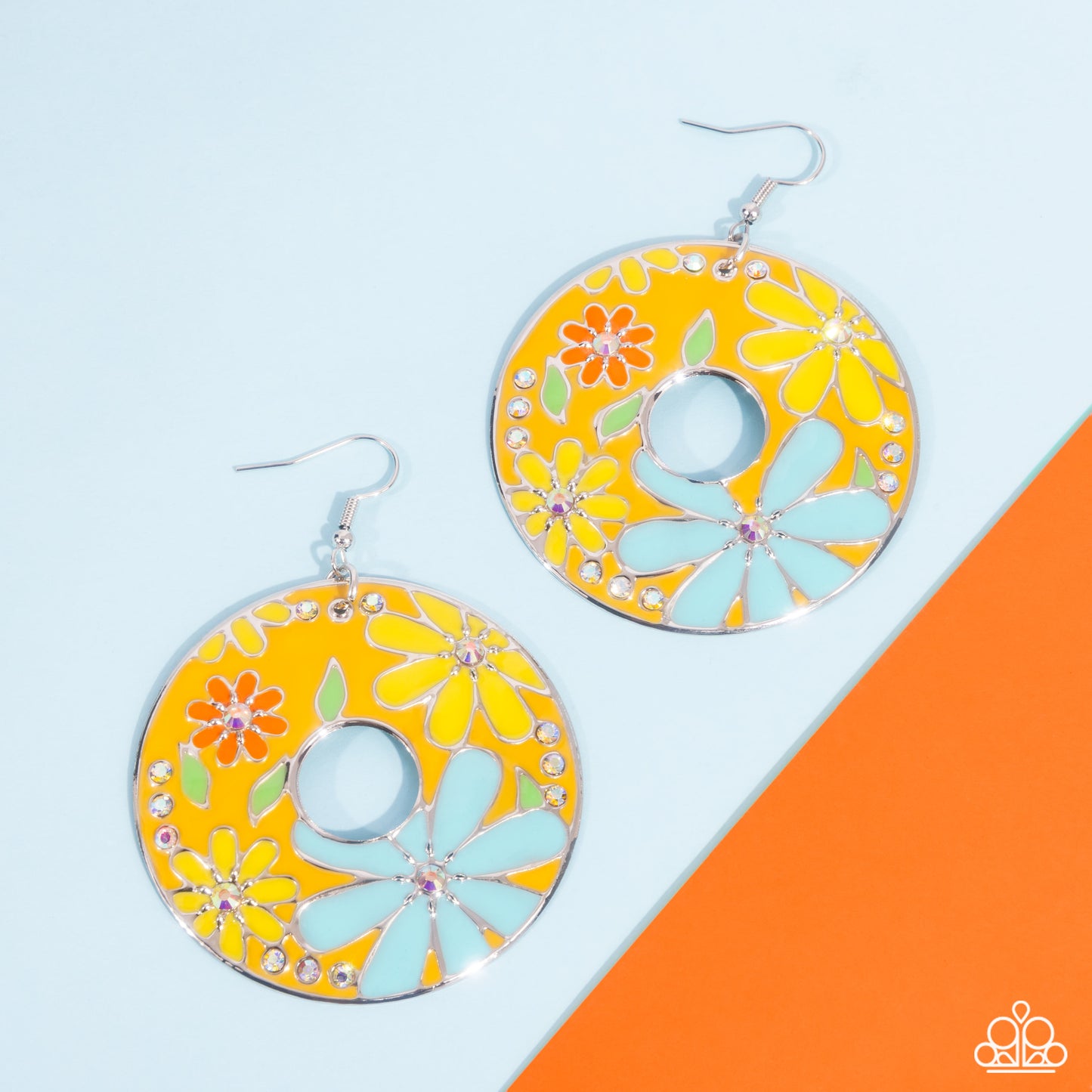 Embroidered Elegance - yellow - Paparazzi earrings