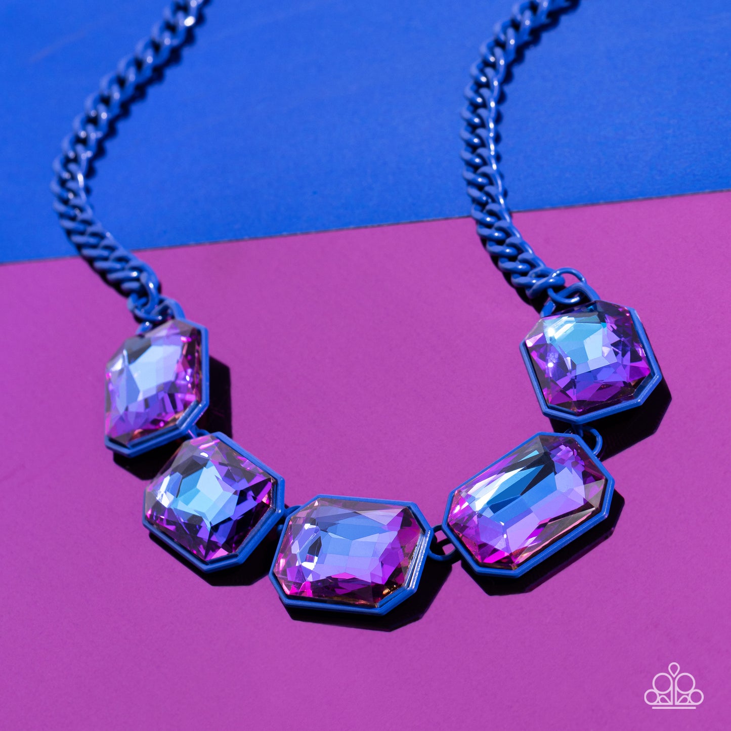 Emerald City Couture - blue - Paparazzi necklace