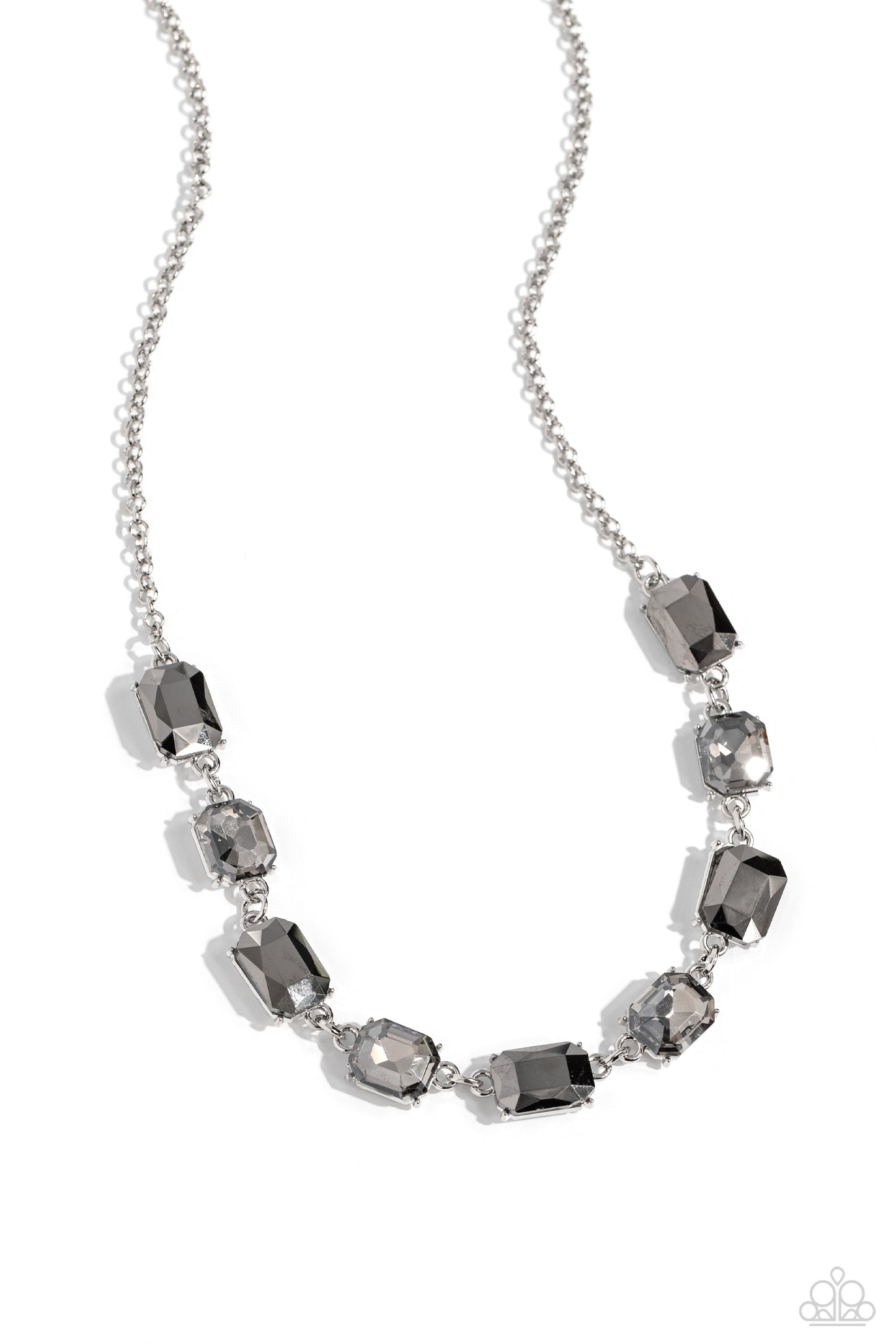Emerald Envy - silver - Paparazzi necklace
