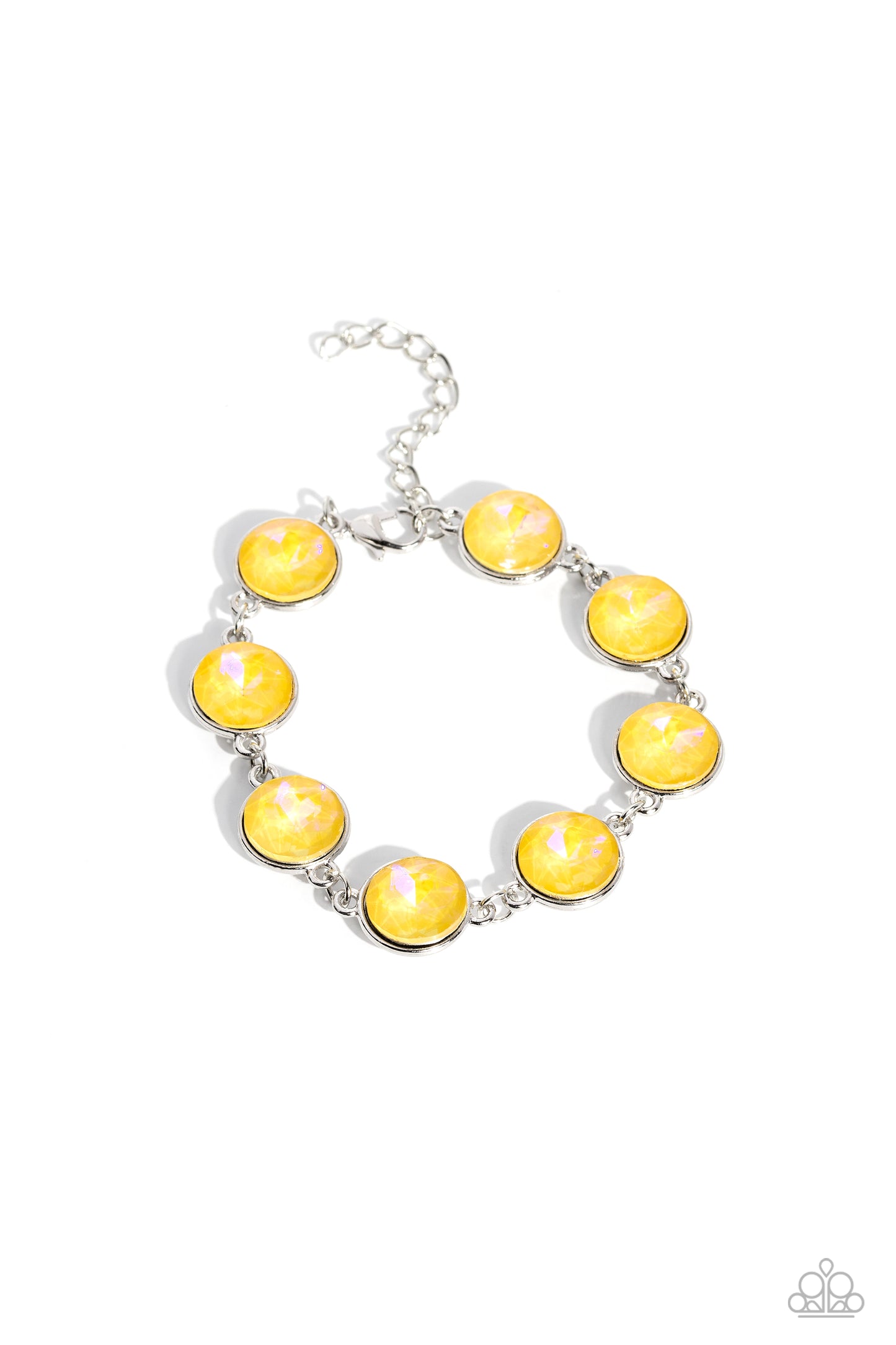 Enchanted Emblems - yellow - Paparazzi bracelet