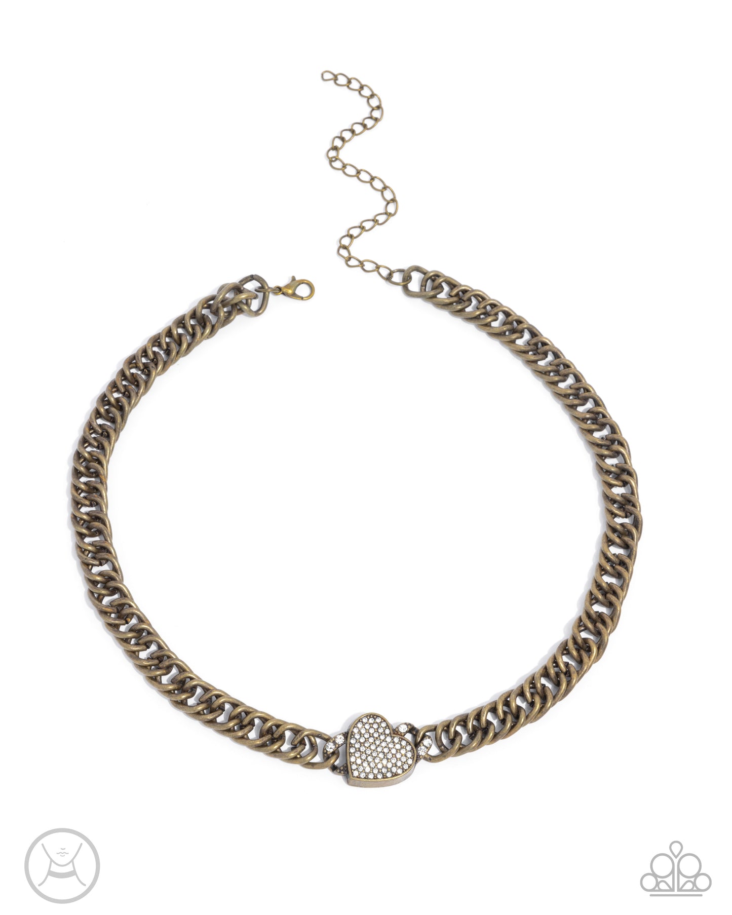 Endearing Edge - brass - Paparazzi necklace