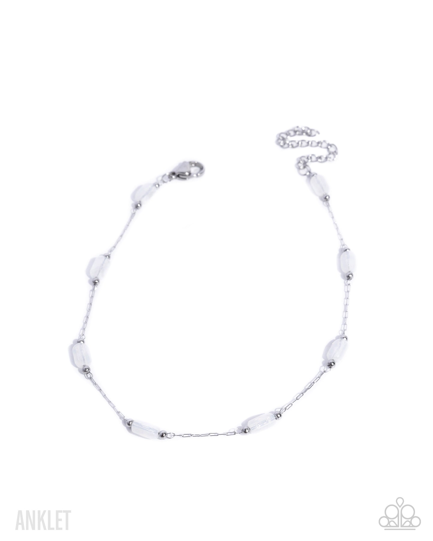 Endearing Energy - white - Paparazzi anklet