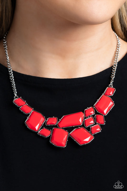 Energetic Embers - red - Paparazzi necklace