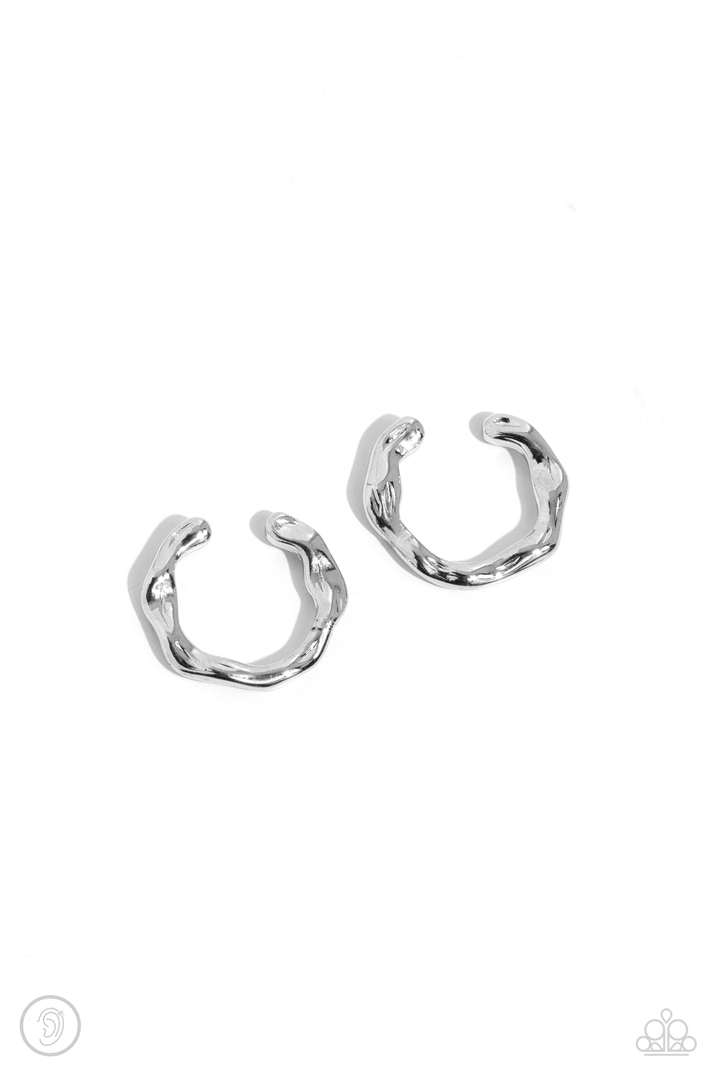 Enigmatic Echo - silver - Paparazzi ear cuff