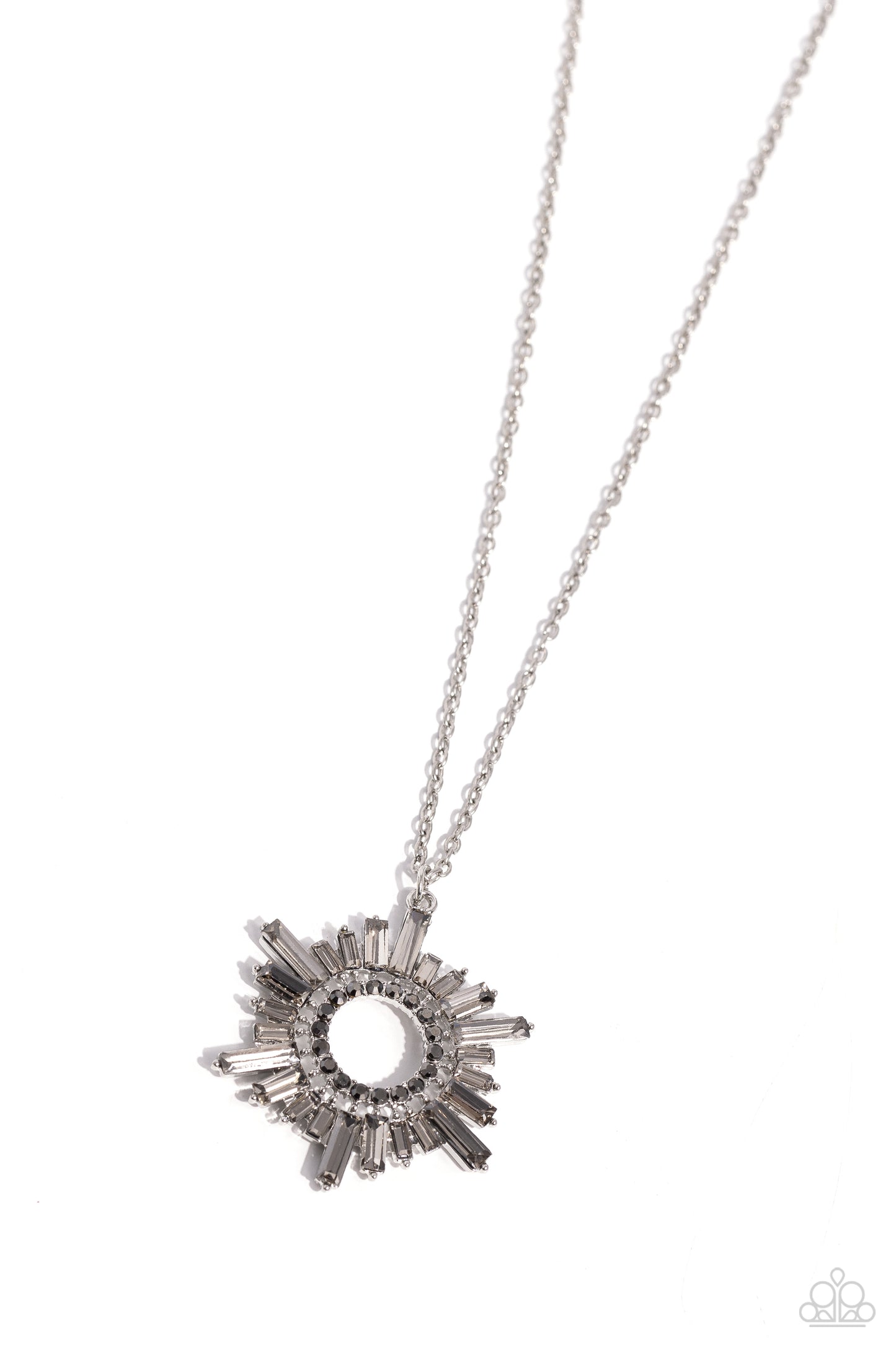 Enigmatic Edge - silver - Paparazzi necklace