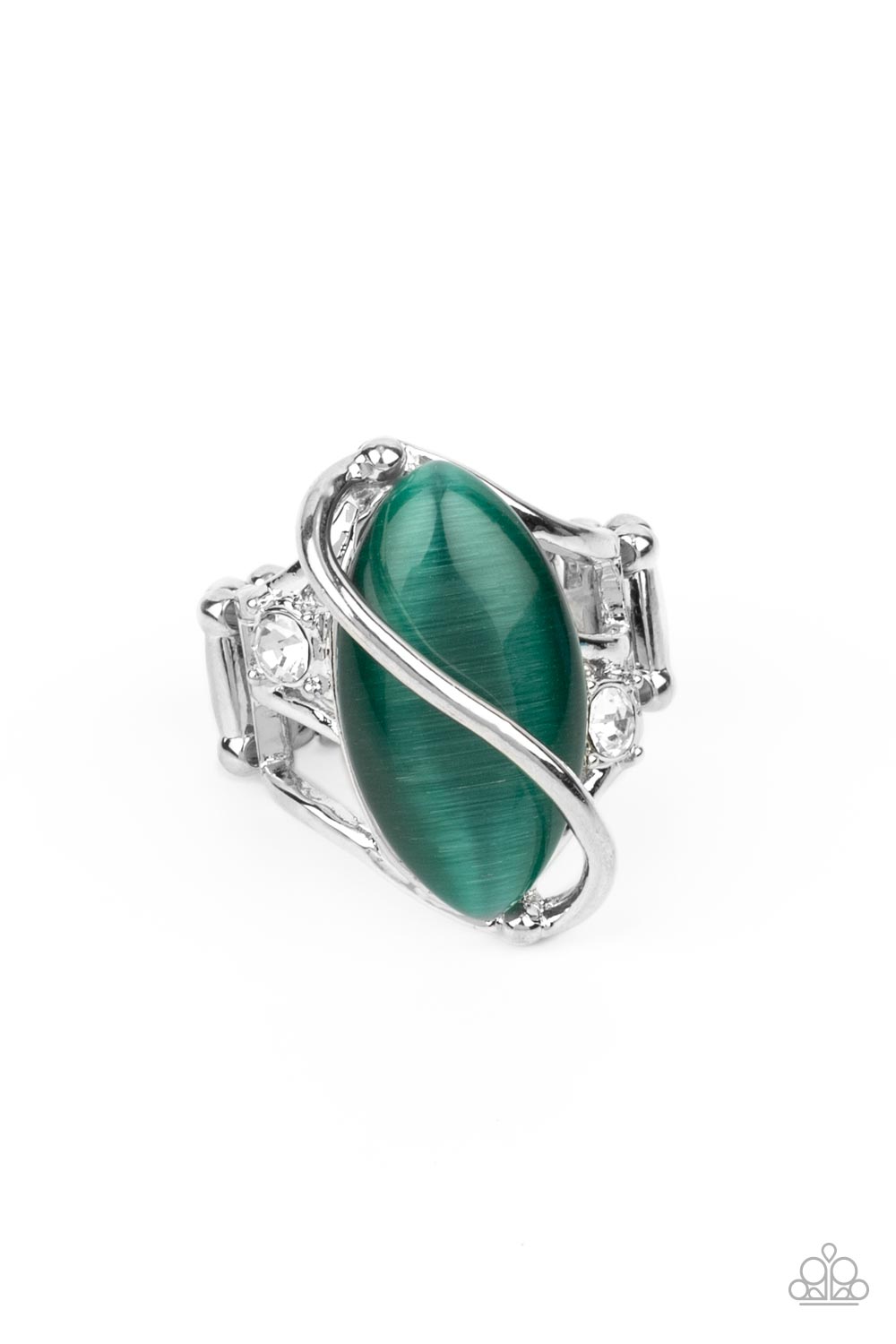 Enlightened Elegance - green - Paparazzi ring