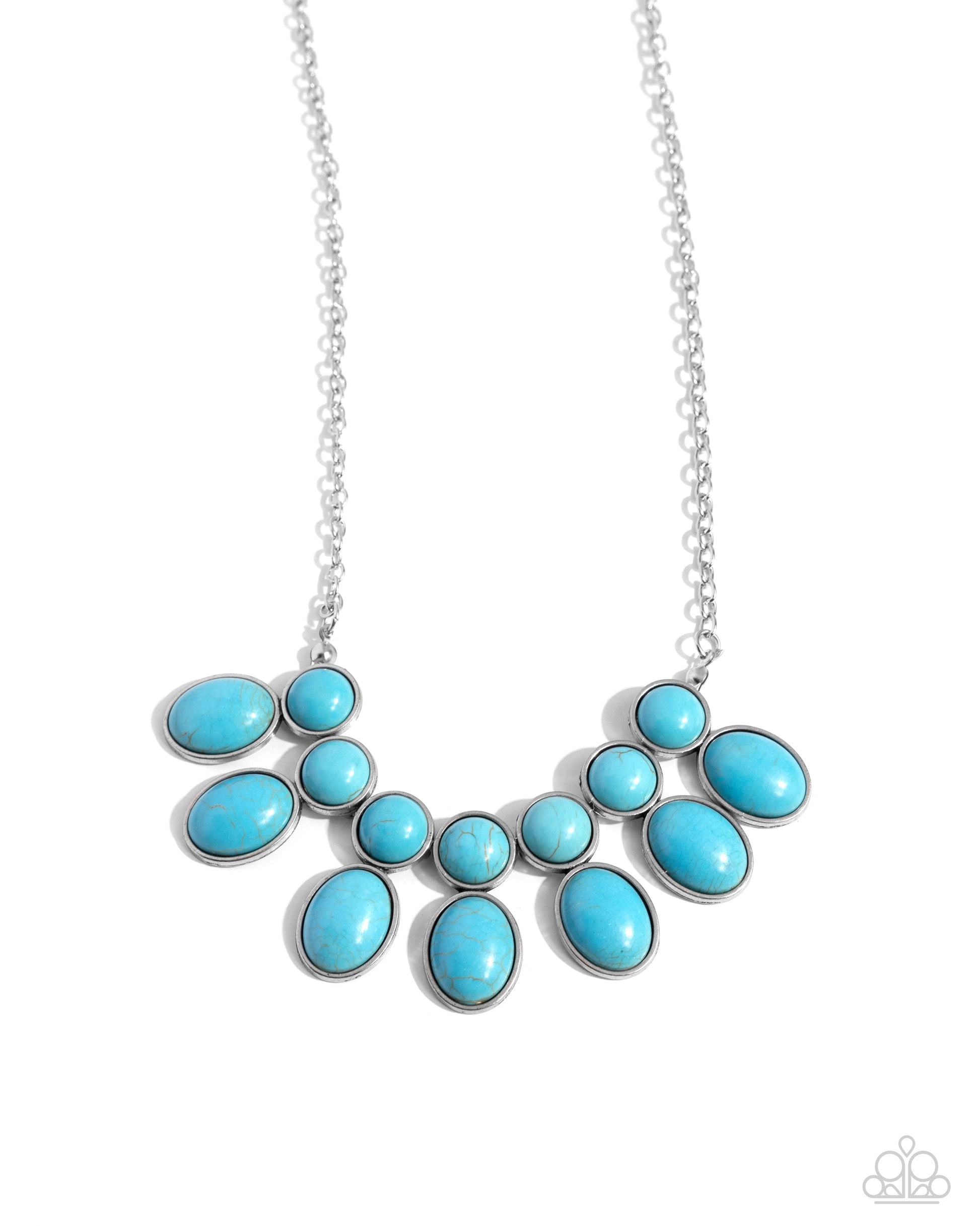 Environmental Impact - blue - Paparazzi necklace