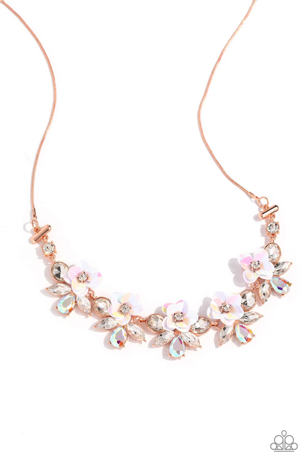 Ethereally Enamored - copper - Paparazzi necklace