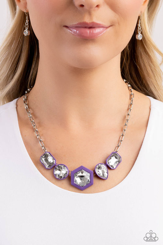 Evolving Elegance - purple - Paparazzi necklace
