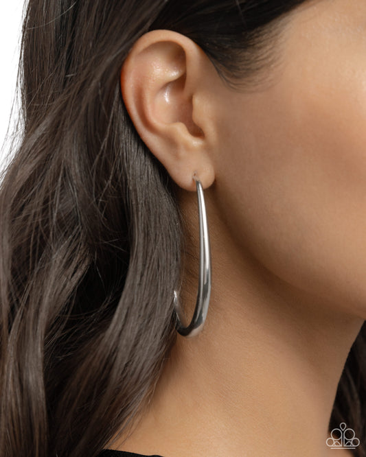 Exclusive Element - silver - Paparazzi earrings