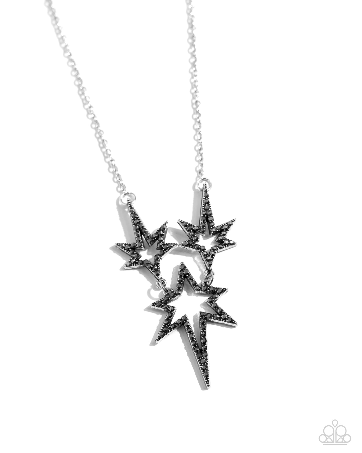 Explosive Exhibit - silver - Paparazzi necklace