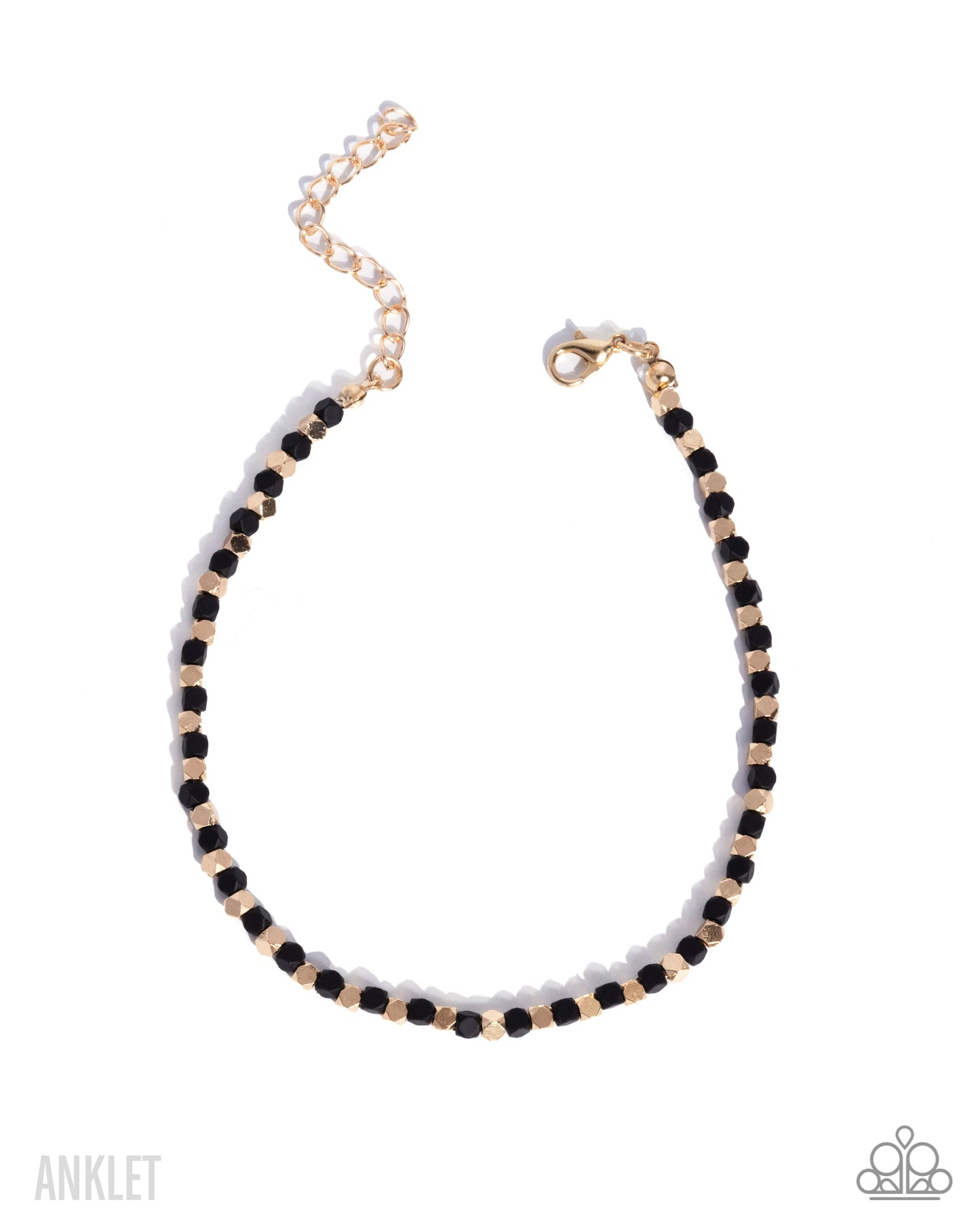 Exquisitely Eclectic - gold - Paparazzi anklet