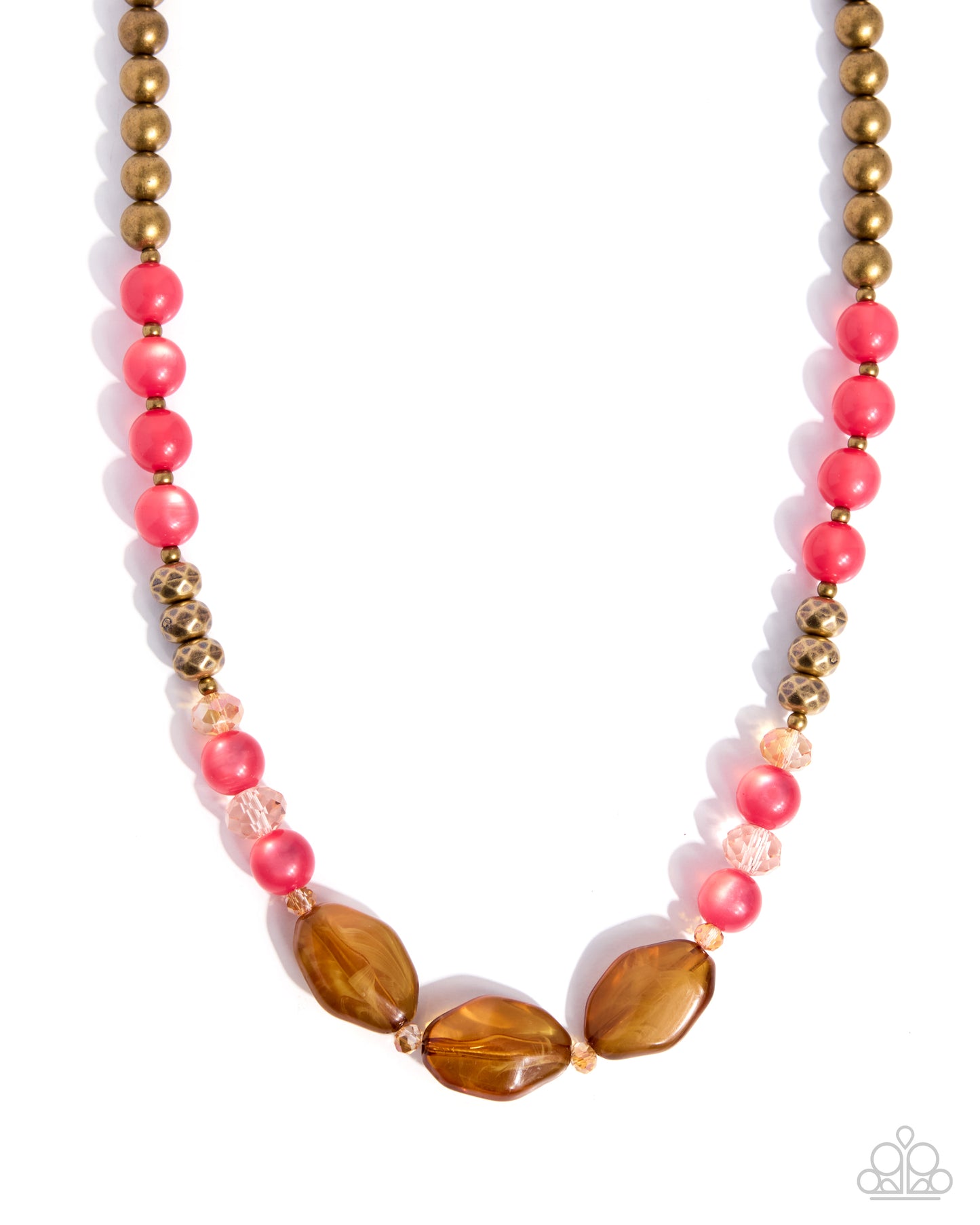 Extroverted Ease - brass - Paparazzi necklace