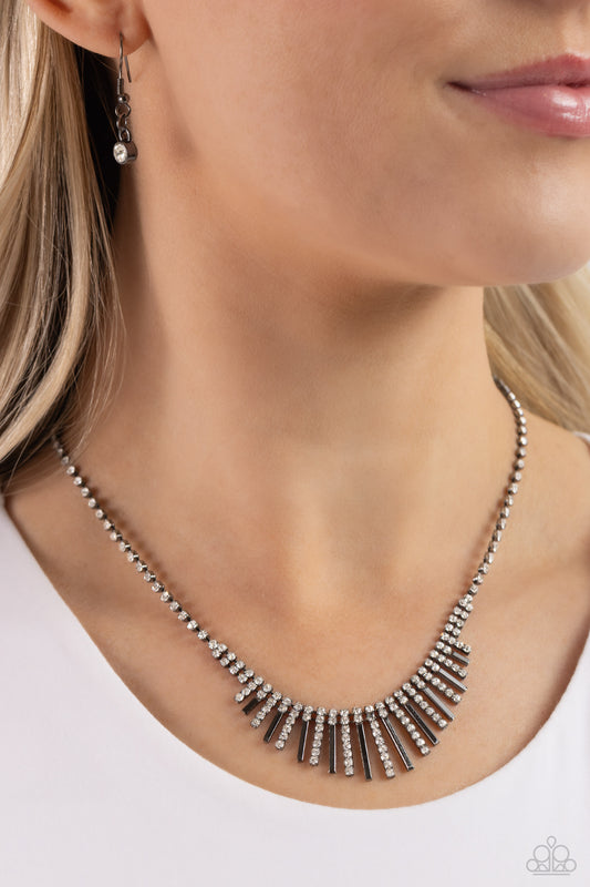 FLARE to be Different - black - Paparazzi necklace
