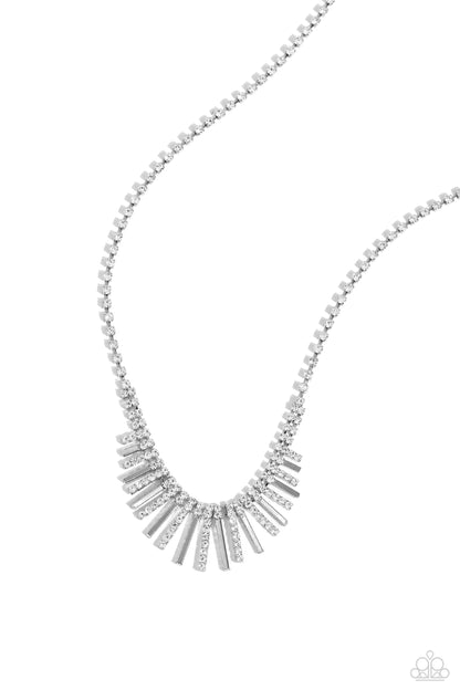 FLARE to be Different - white - Paparazzi necklace