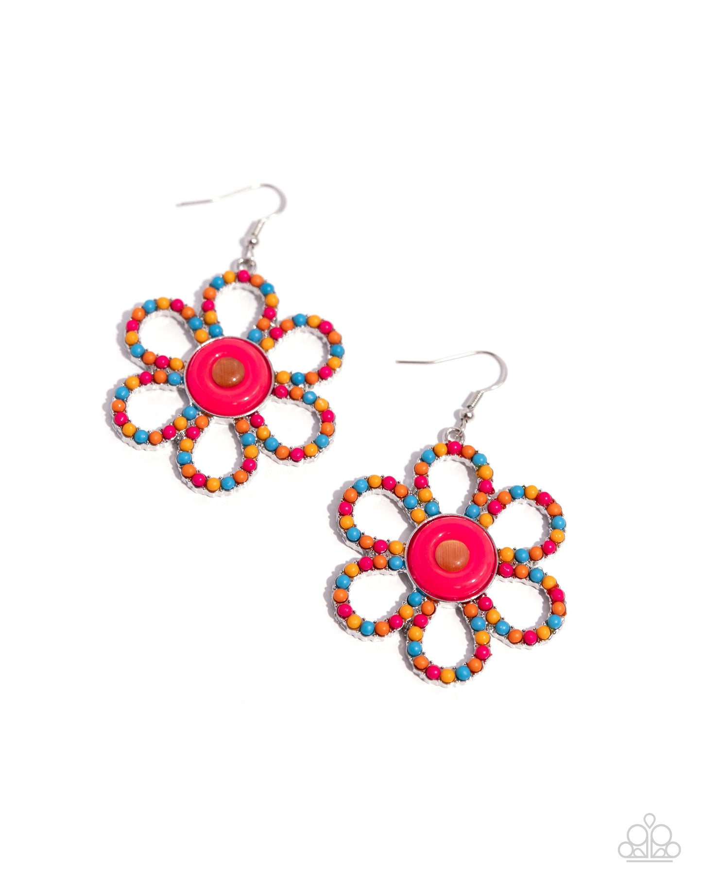 FLOWER Forward - orange - Paparazzi earrings