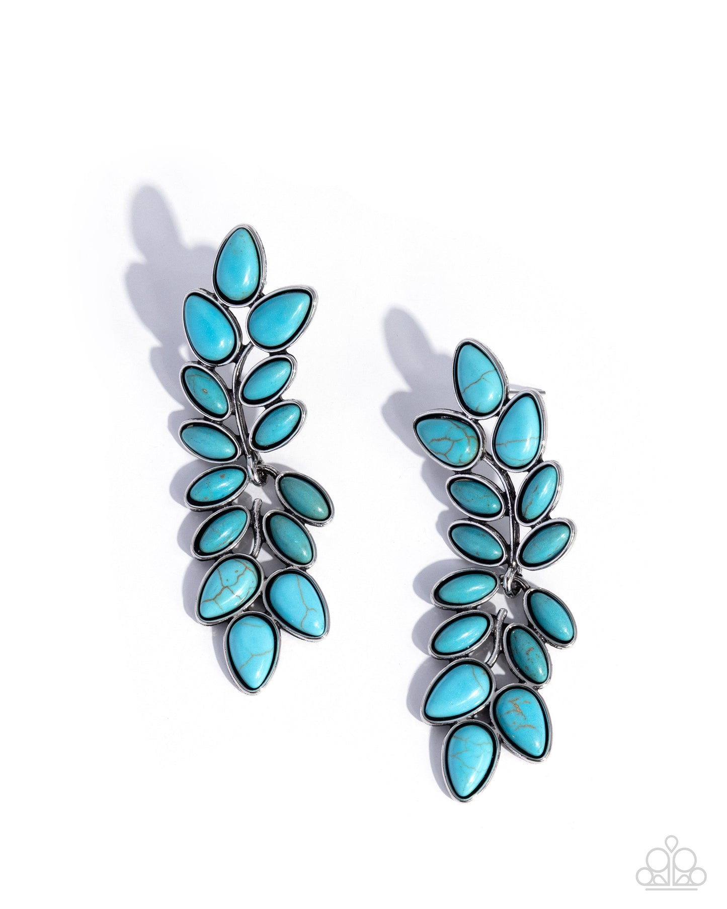 FROND Line - blue - Paparazzi earrings