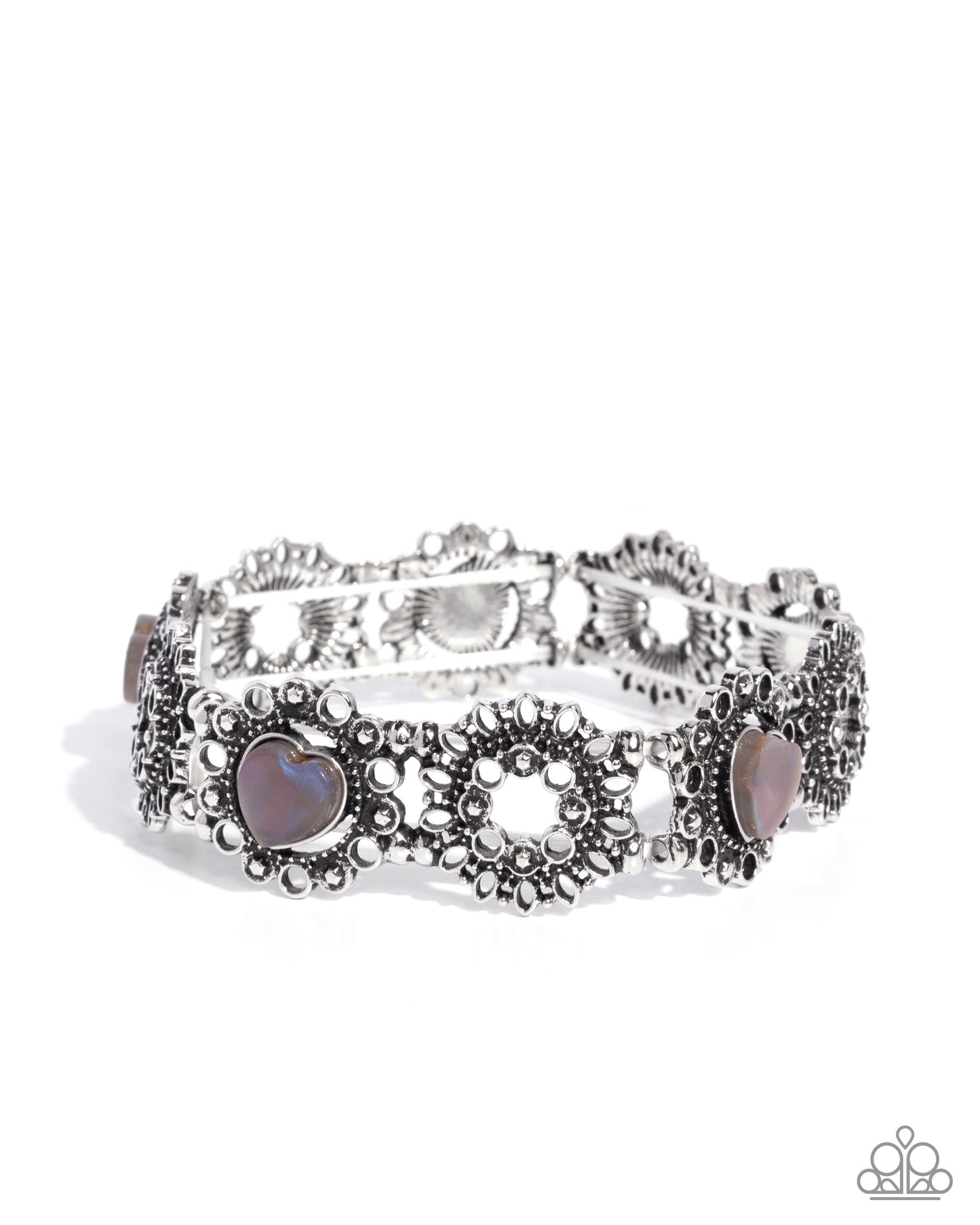 Fabricated Frames - silver - Paparazzi bracelet